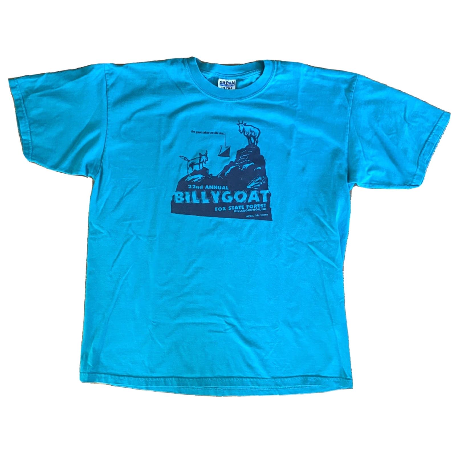 Vintage VINTAGE Billygoat Fox State Forest Hillsborough NH Shirt Race 2000 Mens XL Green Cotton Short Sleeve Crew Neck Racing Mountain Cross Country Running Size US XL / EU 56 / 4 - 2 Thumbnail