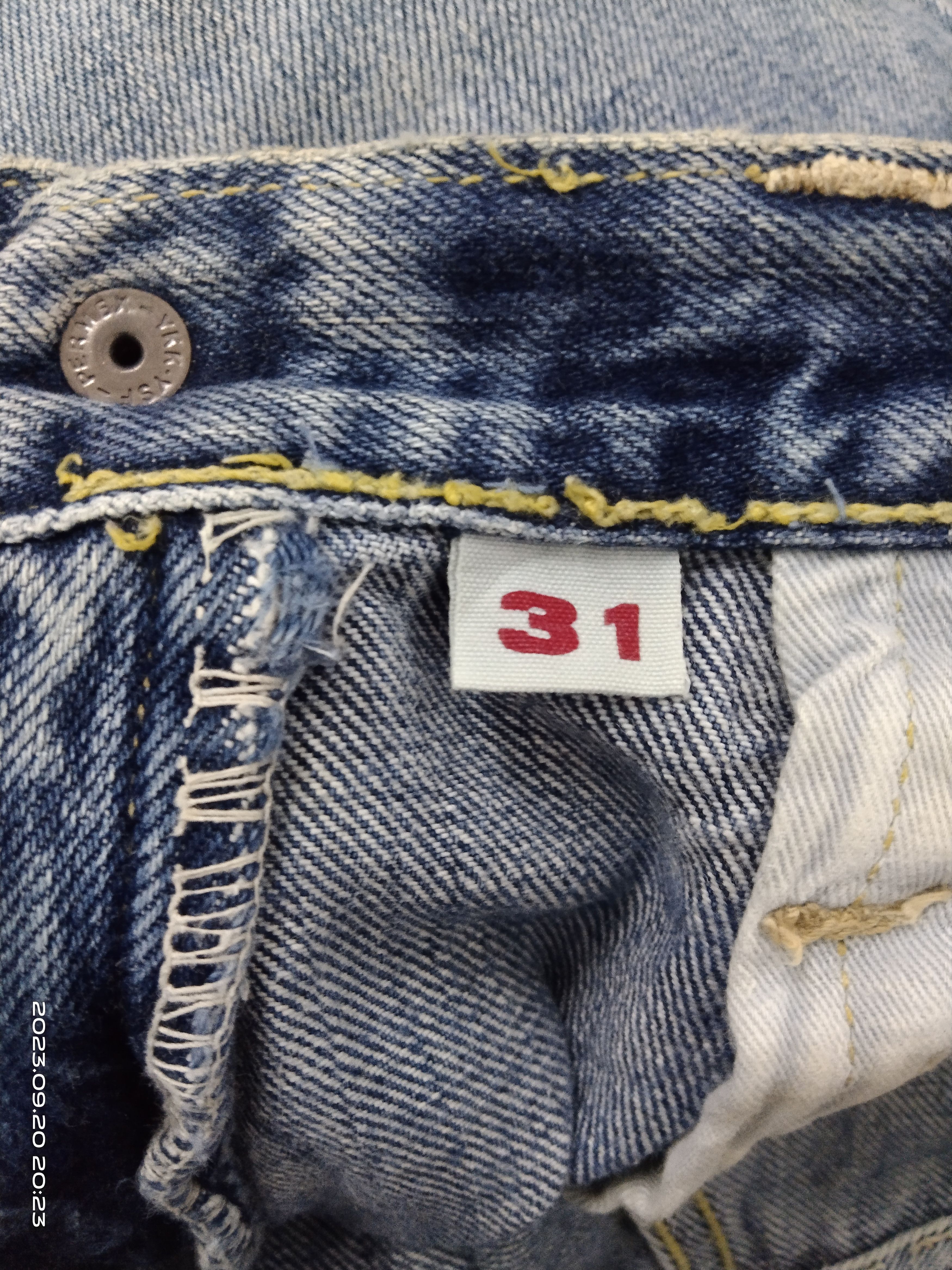 Blue Blue Japan SICK DISTRESSED BLUE BLUE DENIM PANTS Size US 30 / EU 46 - 8 Thumbnail