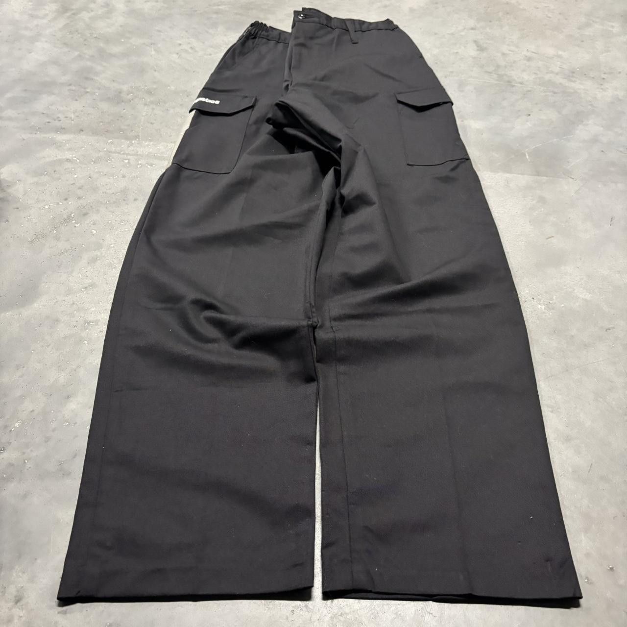 Japanese Brand × Vintage Crazy Vintage Y2K/2000s Black Streetwear Workwear Essential Cargo Pants! Size US 32 / EU 48 - 3 Thumbnail