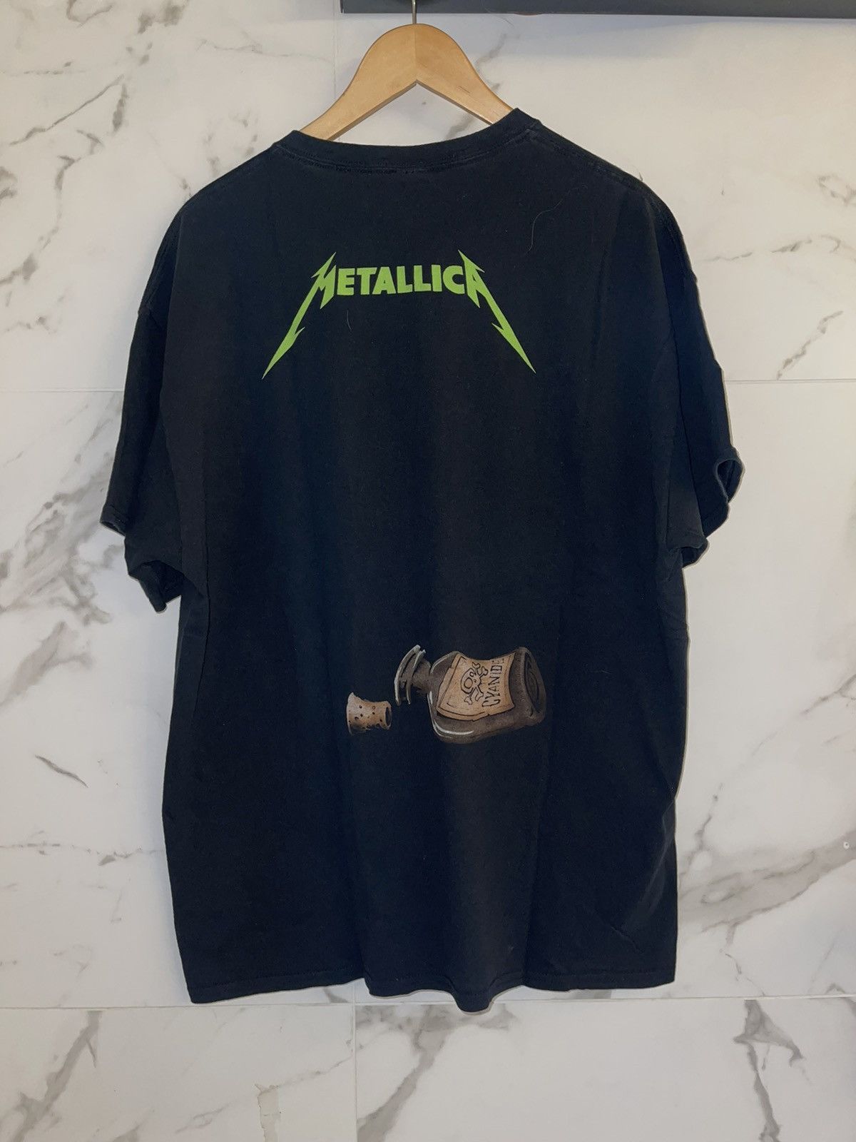 Band Tees × Metallica × Vintage 2014 Metallica Cyanide Black Shirt Size US XL / EU 56 / 4 - 3 Thumbnail