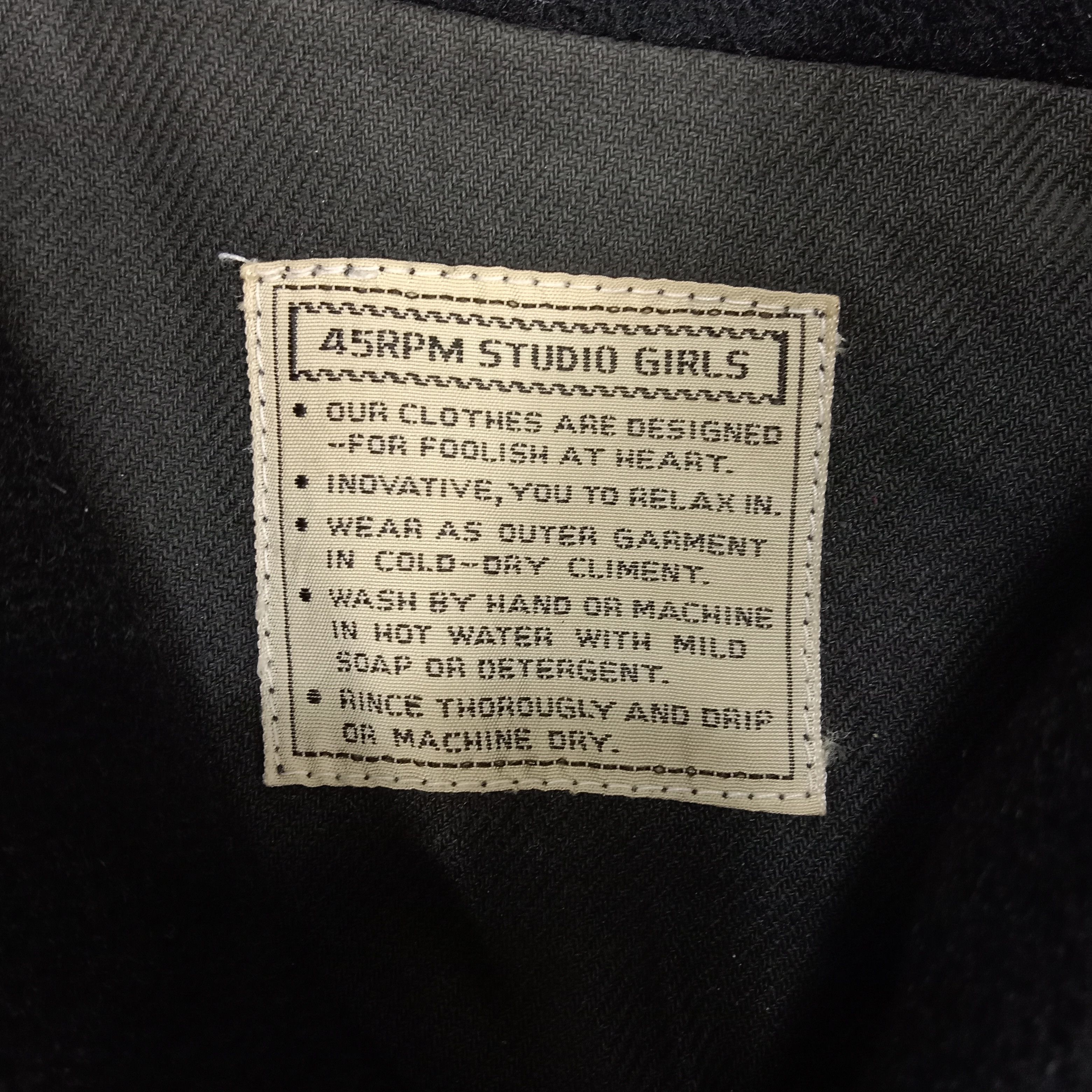 45rpm × Vintage 45RPM Studio Girls Japanese Brand Crop Jacket Size L / US 10 / IT 46 - 6 Thumbnail