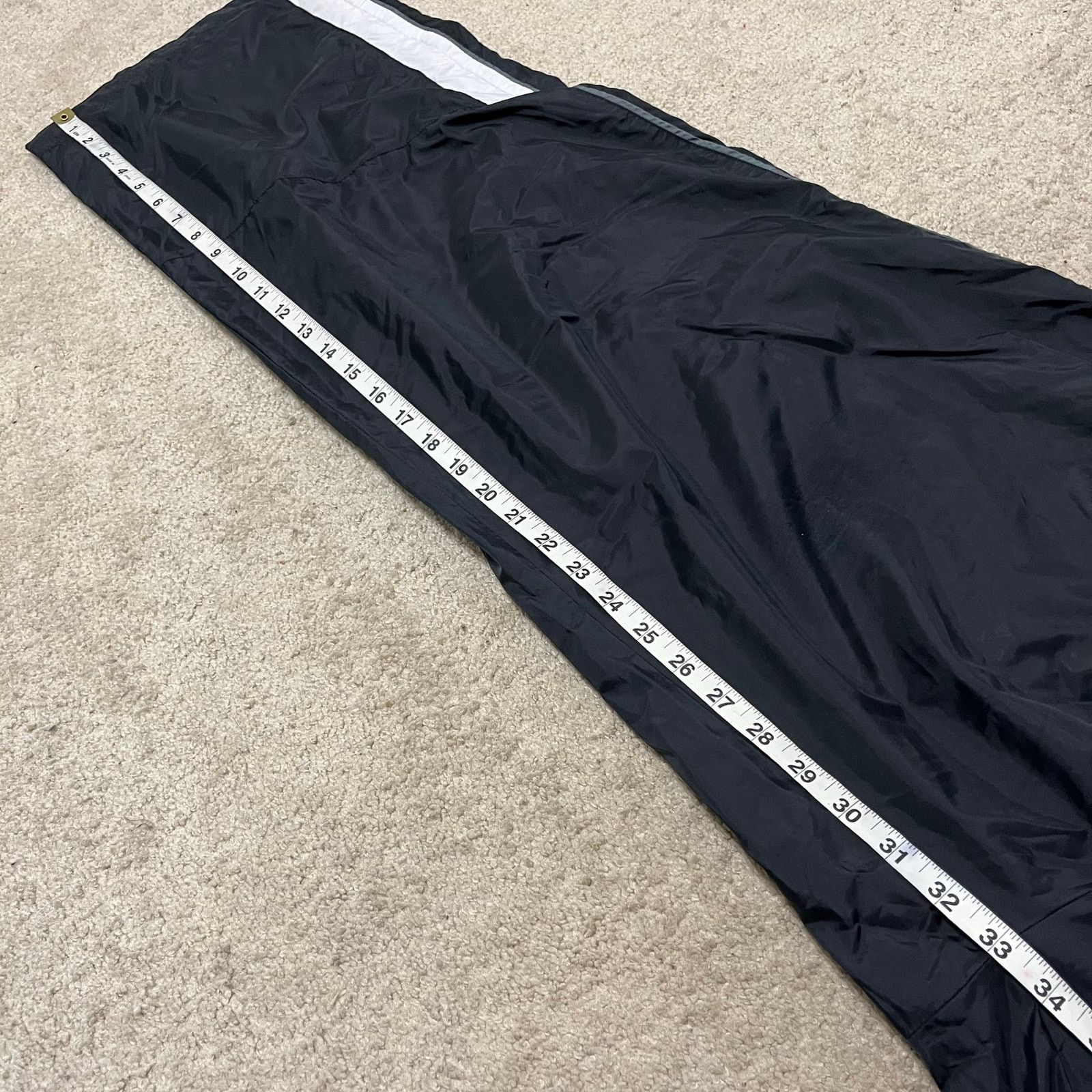 Nike Nike Y2K Baggy Lined White Striped Black Trackpants XL Size US 30 / EU 46 - 7 Thumbnail