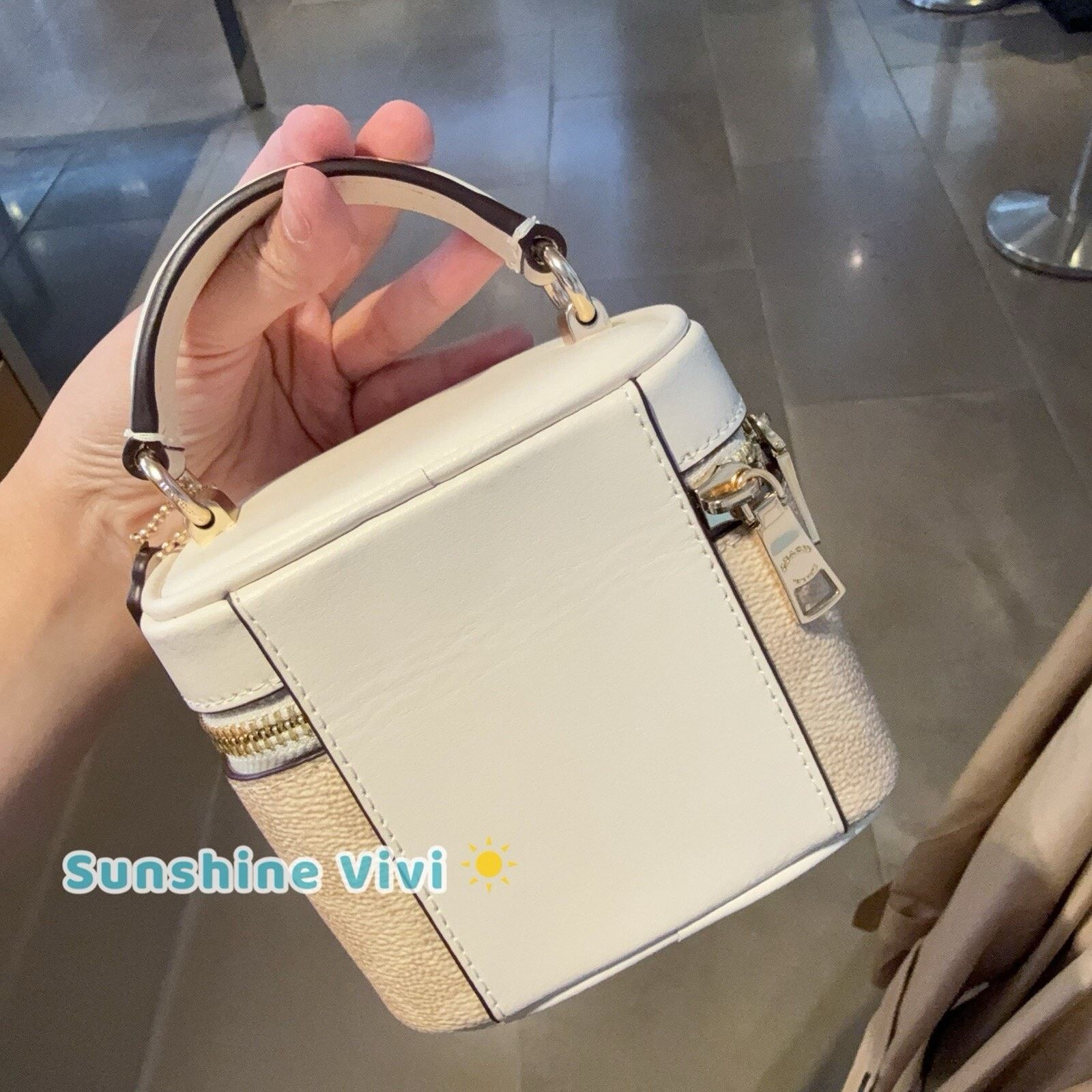 Coach NWT Coach Ava Crossbody Bag Signature Canvas CY732 Chalk Size ONE SIZE - 4 Thumbnail