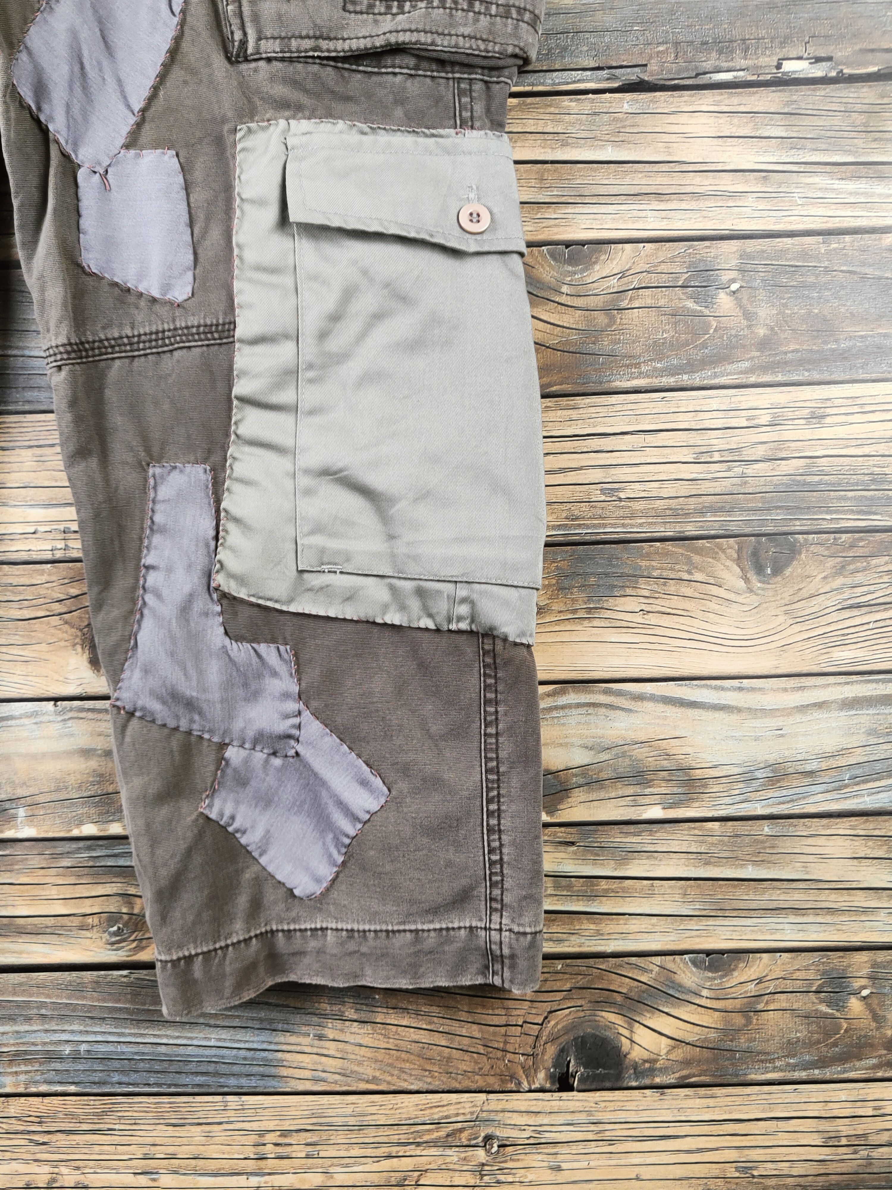 Japanese Brand DL Old Navy Brown Multipocket Cargo Pants #46-393 Size US 28 / EU 44 - 6 Thumbnail