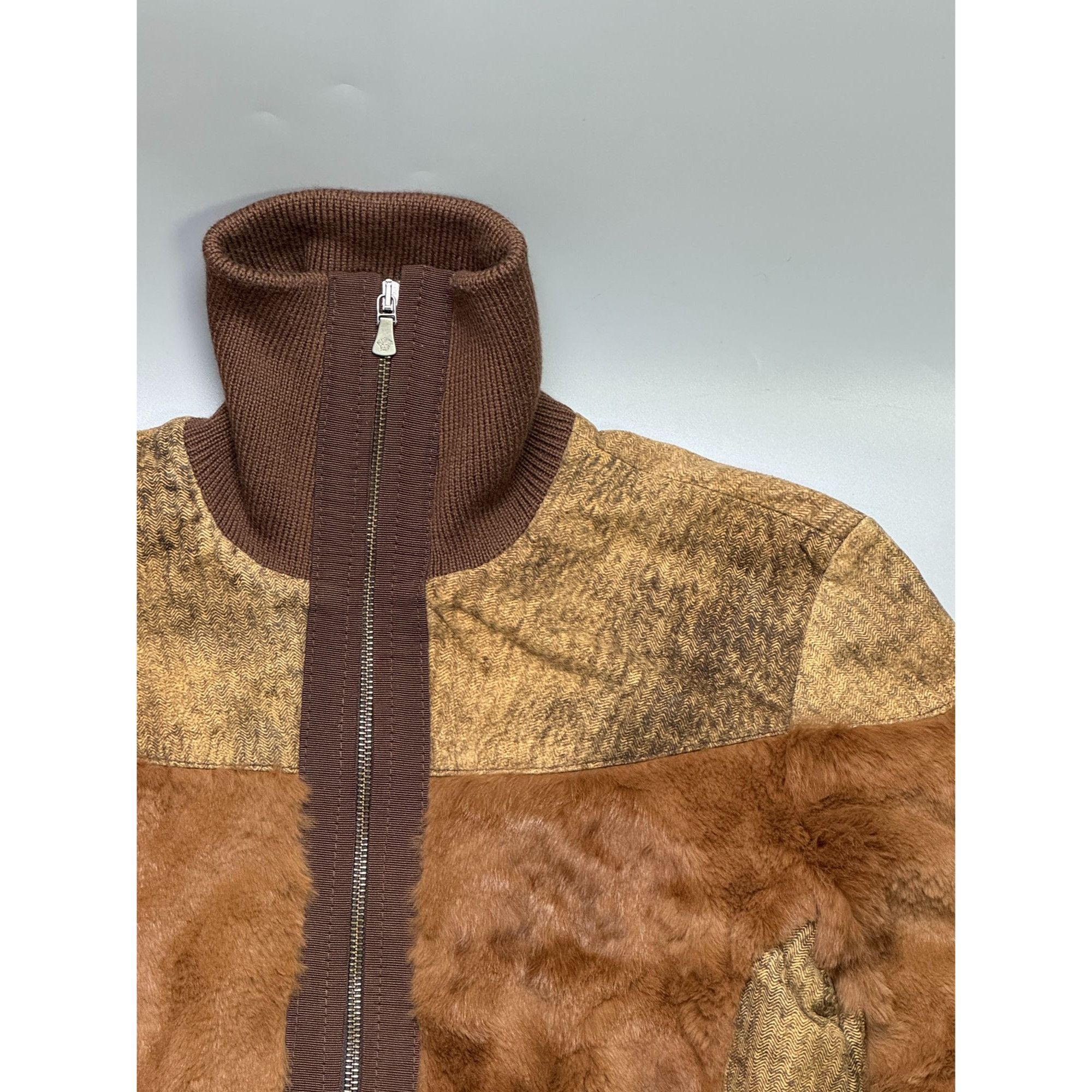 Versace Jeans Couture Versace Jeans Couture Rabbit Fur Coat (Y1126) Size L / US 10 / IT 46 - 3 Thumbnail