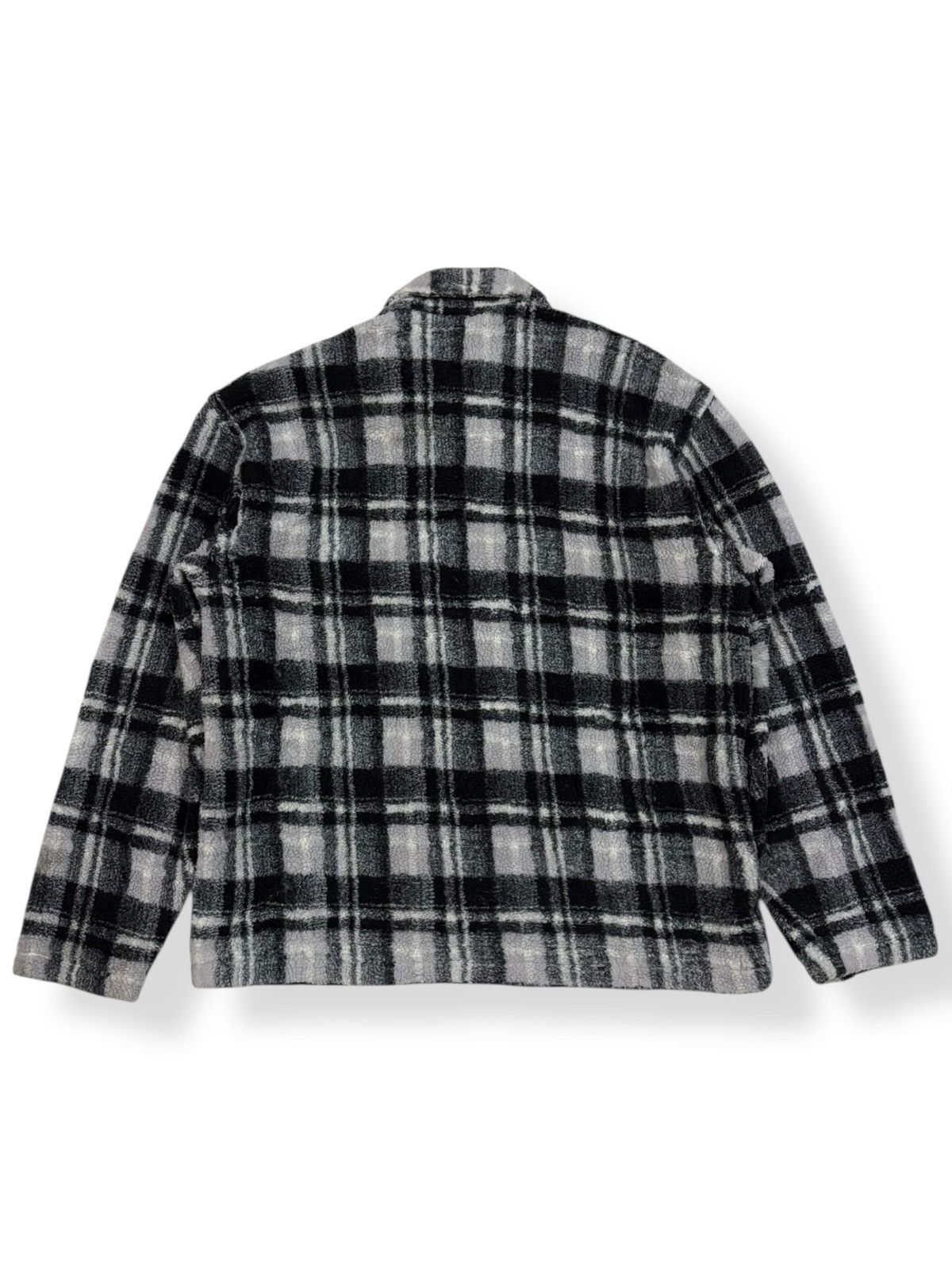 Vintage Piko Hawaiian Plaid Fleece Zipper Gorpcore Jacket
