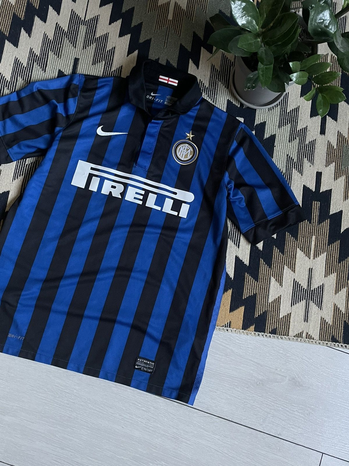 Nike × Vintage Vintage 11/12 Nike Inter Milan Blockcore Jersey Size US XS / EU 42 / 0 - 3 Thumbnail
