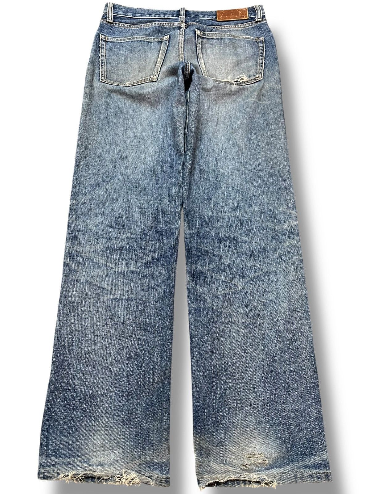 Uniqlo Vintage Uniqlo S-002 Honeycomb Distressed Denim Size US 30 / EU 46 - 5 Thumbnail