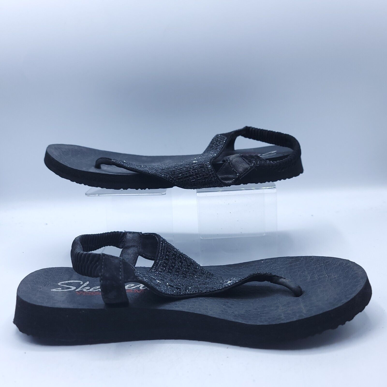 SKECHERS Skechers Meditation Rock Crown Womens Size 7 31590 Black Size US 7 / IT 37 - 6 Thumbnail