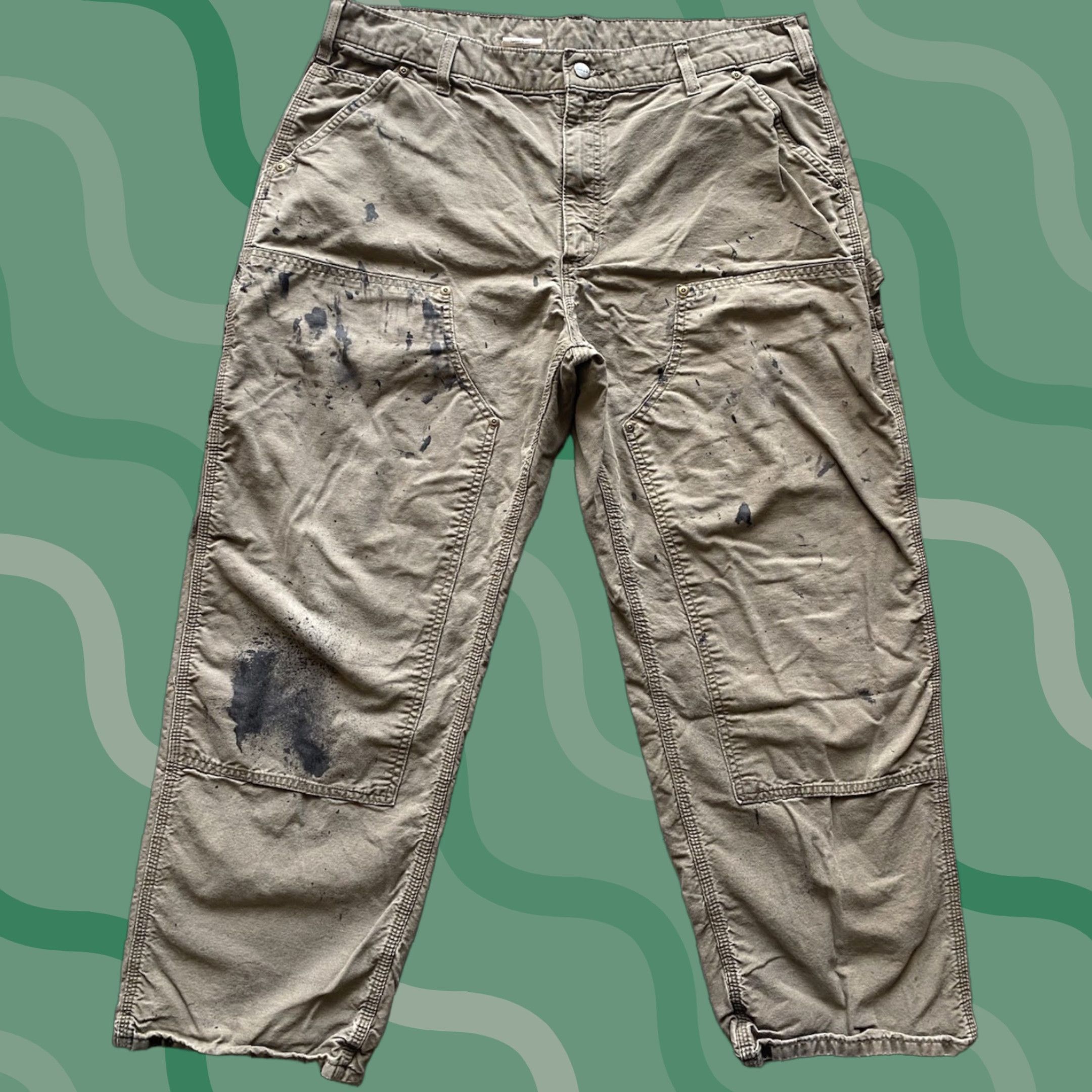 Carhartt Carhartt Pants Men 38x30 B195 LBR Double Knee Flaws Wear See Photos Size US 38 / EU 54 - 1 Thumbnail