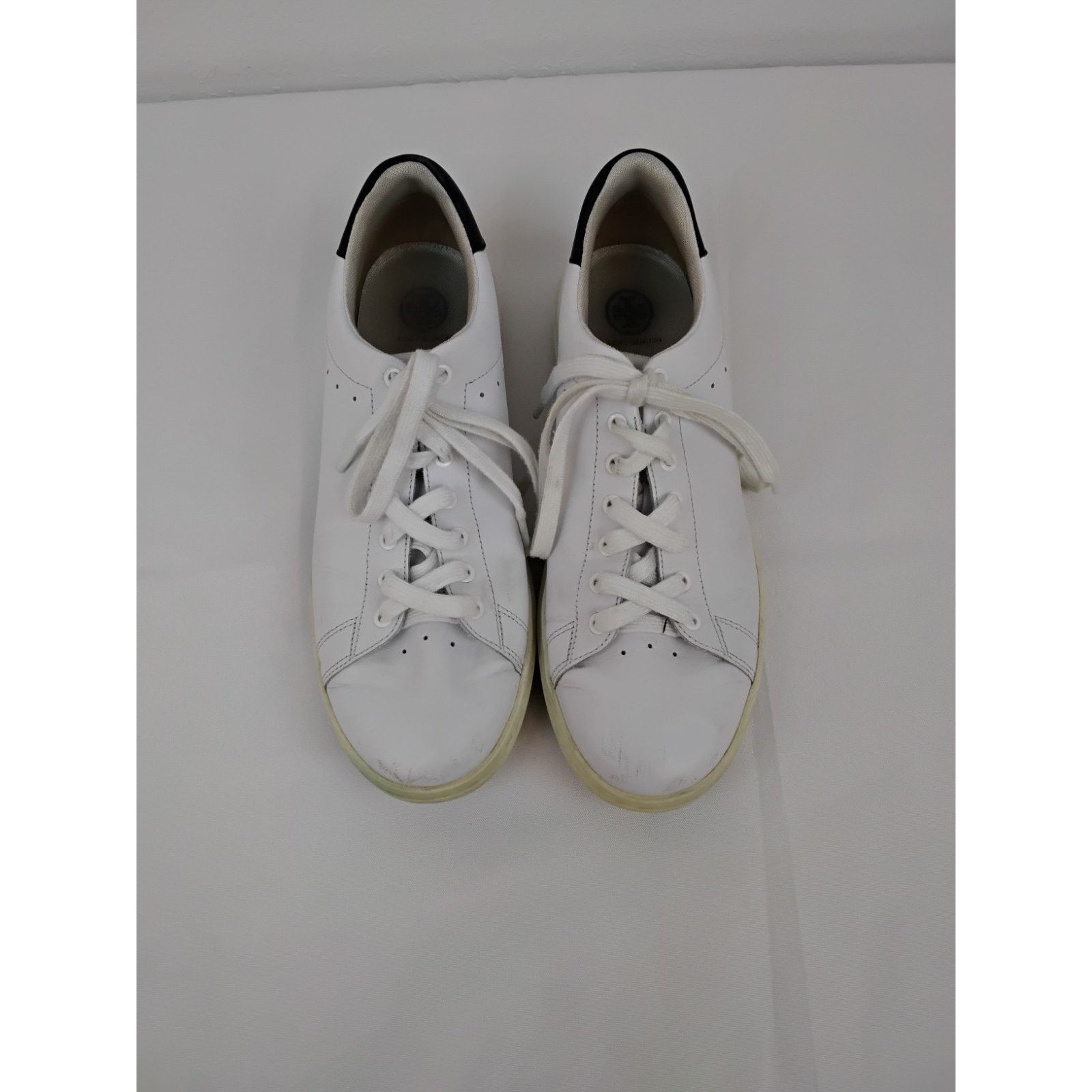 Tory Burch Tory Burch Howell Court Sneakers Men's 10M White Leather Size US 10 / EU 43 - 7 Thumbnail