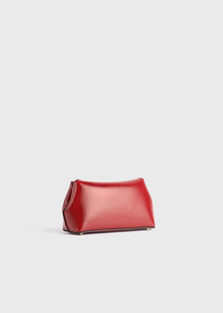 Toteme os11x0726 Size: OS / Mini T-Lock Naplack Clutch in Red Size ONE SIZE - 7 Thumbnail