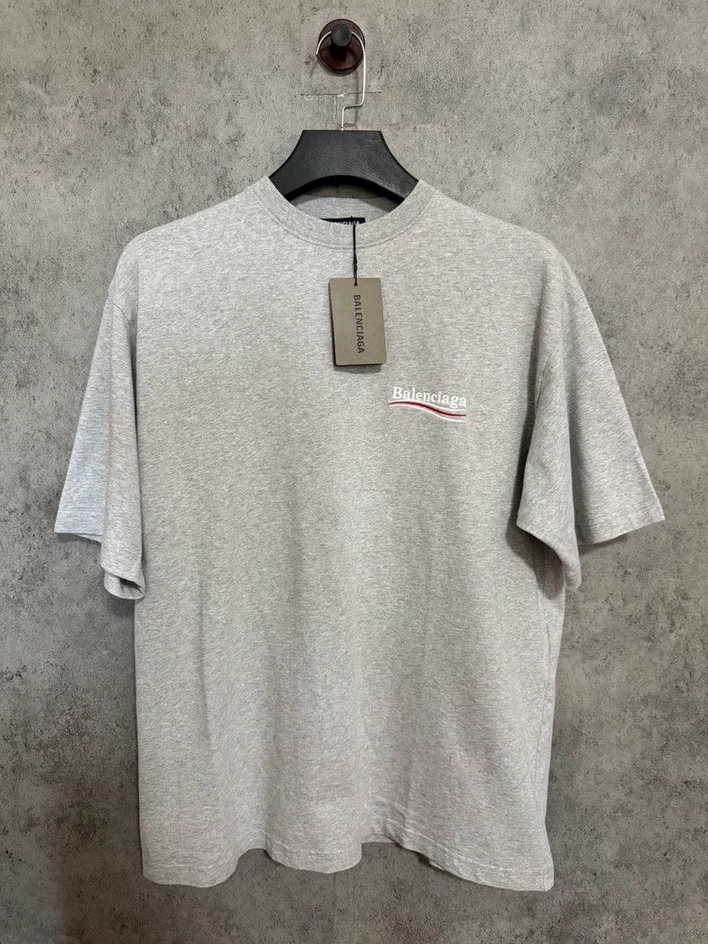 Balenciaga Grey embroidered cola short sleeve