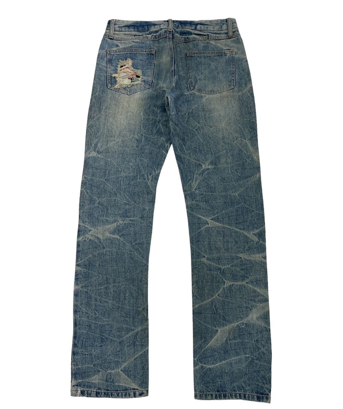 Japanese Brand × Jean OFFER‼️Vintage Distressed & Repair Japanese Jeans Size US 31 - 2 Thumbnail