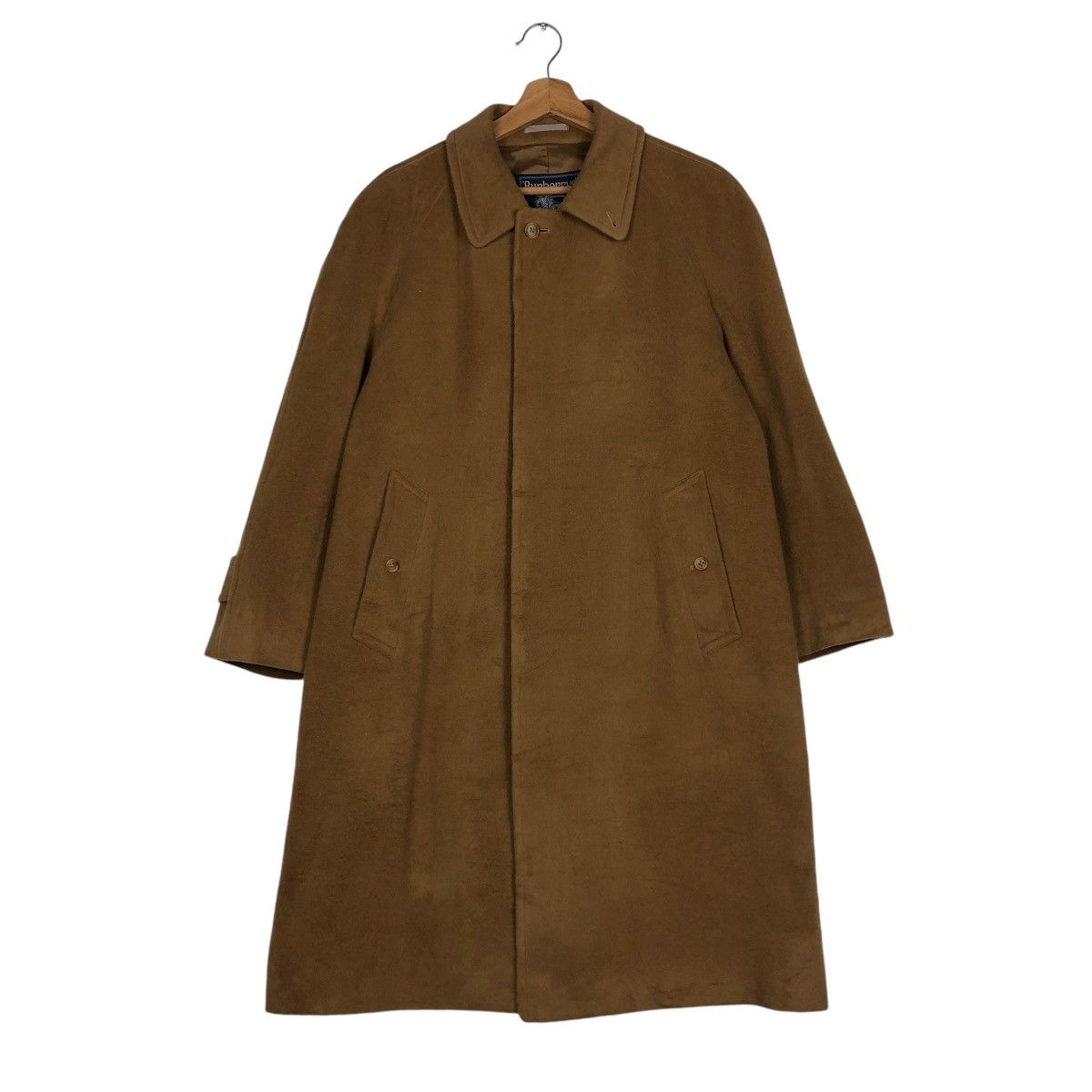 Burberry 🔥VINTAGE FLY WOOL HERRINGBONE LONG JACKET BURBERRYS Size US M / EU 48-50 / 2 - 3 Thumbnail
