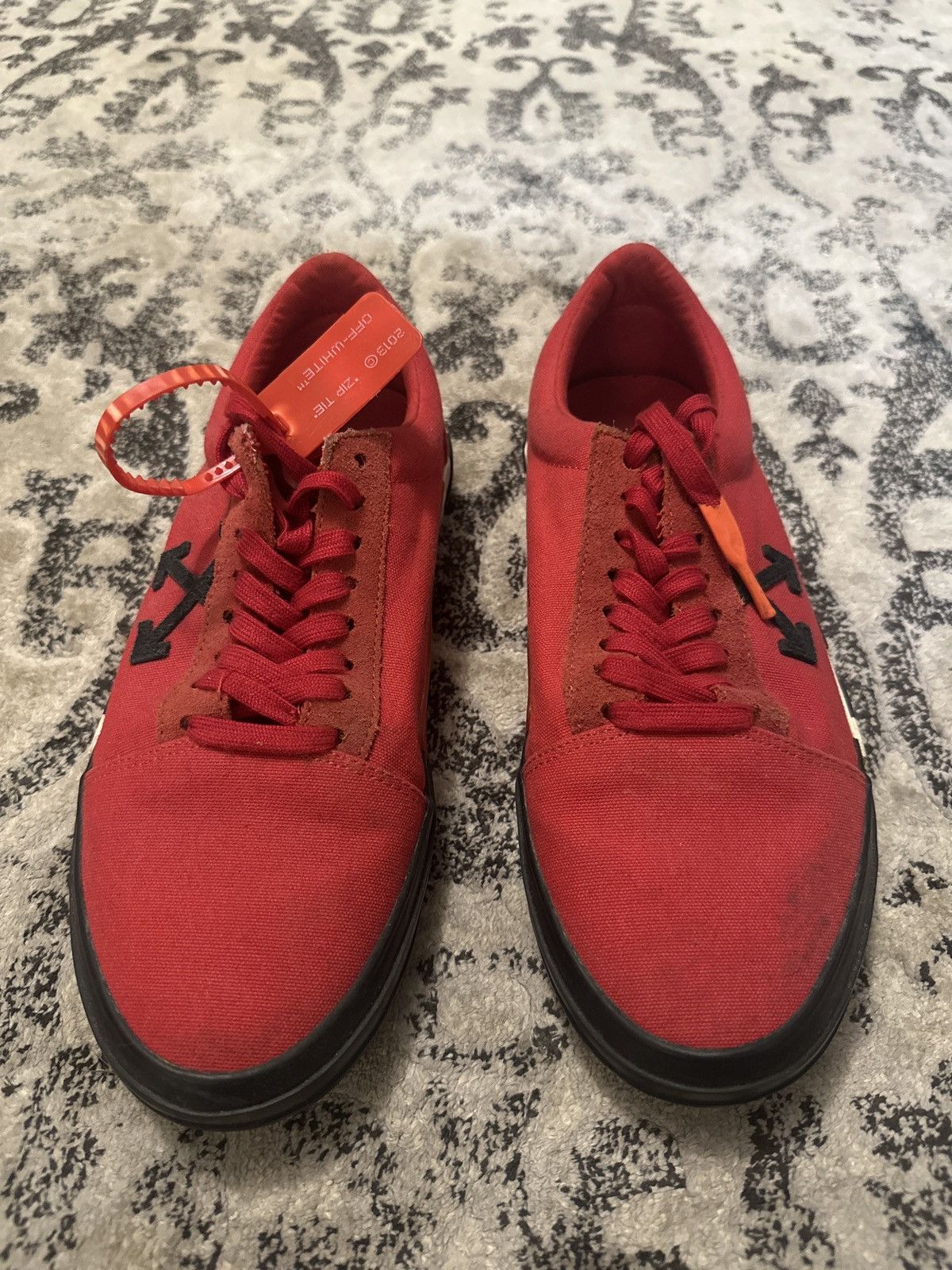 Off-White Off-White Vulc Low Sneaker Red Size US 10.5 / EU 43-44 - 3 Thumbnail