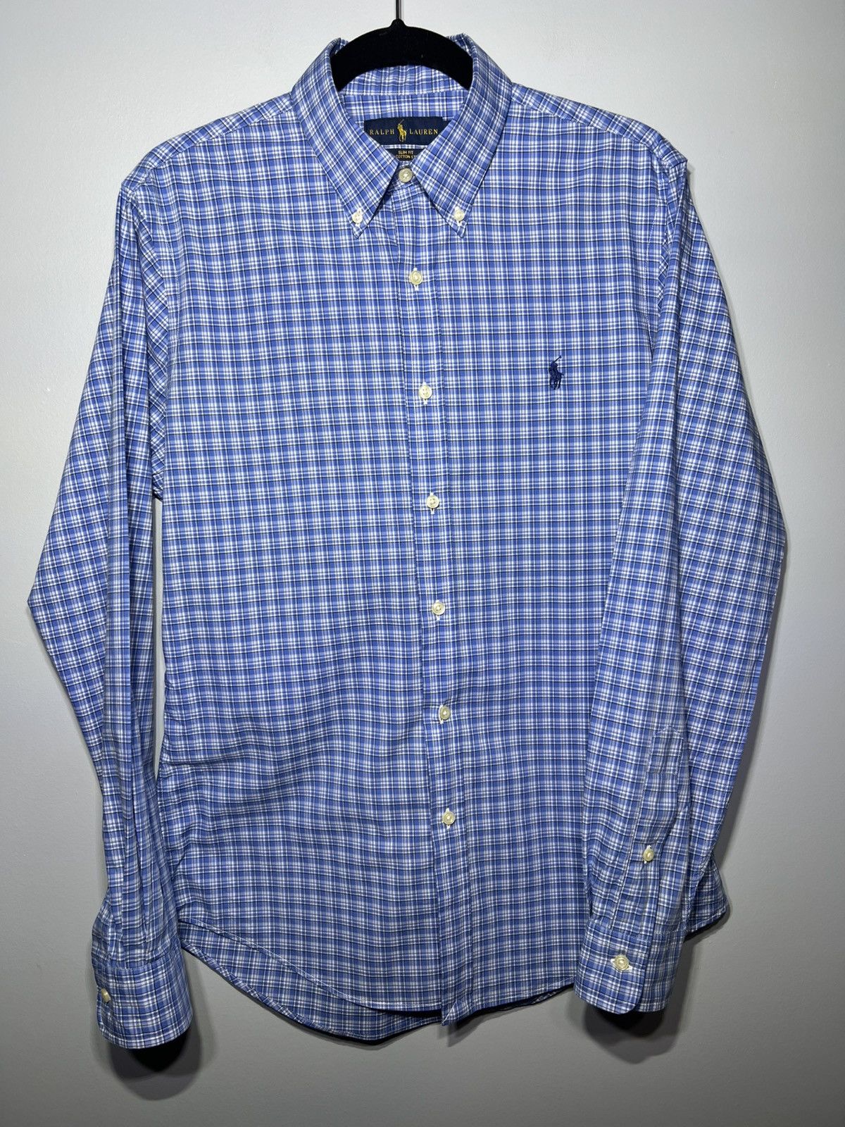 Denim & Supply Ralph Lauren × Polo Ralph Lauren × Ralph Lauren Polo Ralph Lauren Slim Fit Plaid STRETCH Cotton Shirt Sz M Size US M / EU 48-50 / 2 - 1 Thumbnail