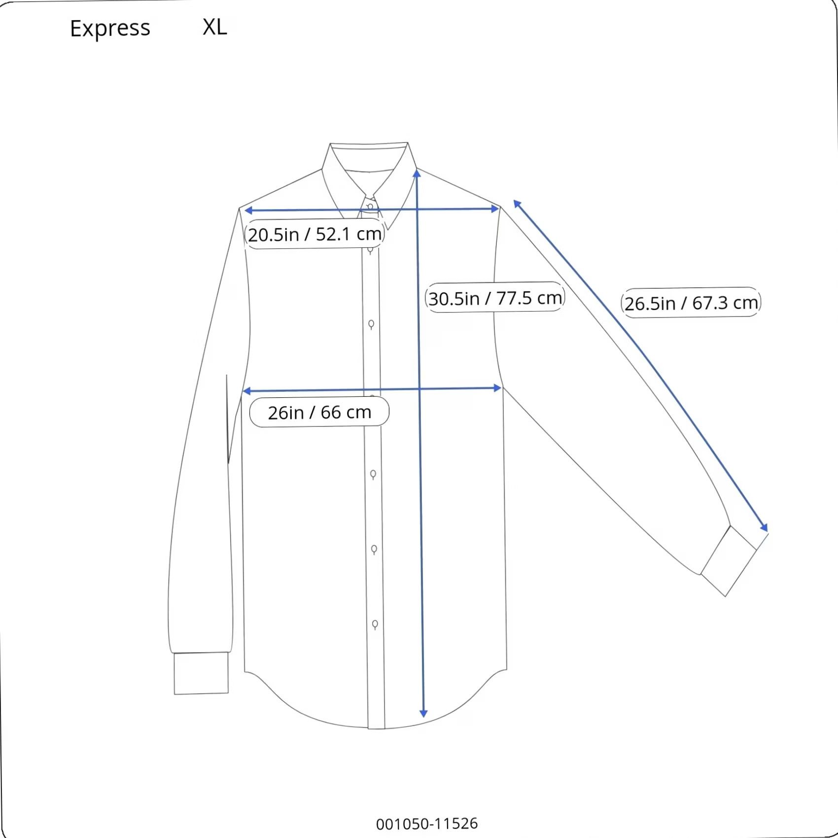 Express Express Mens Button-Up Shirt Brown Small Print Long Sleeve Collared XL Size US XL / EU 56 / 4 - 8 Thumbnail