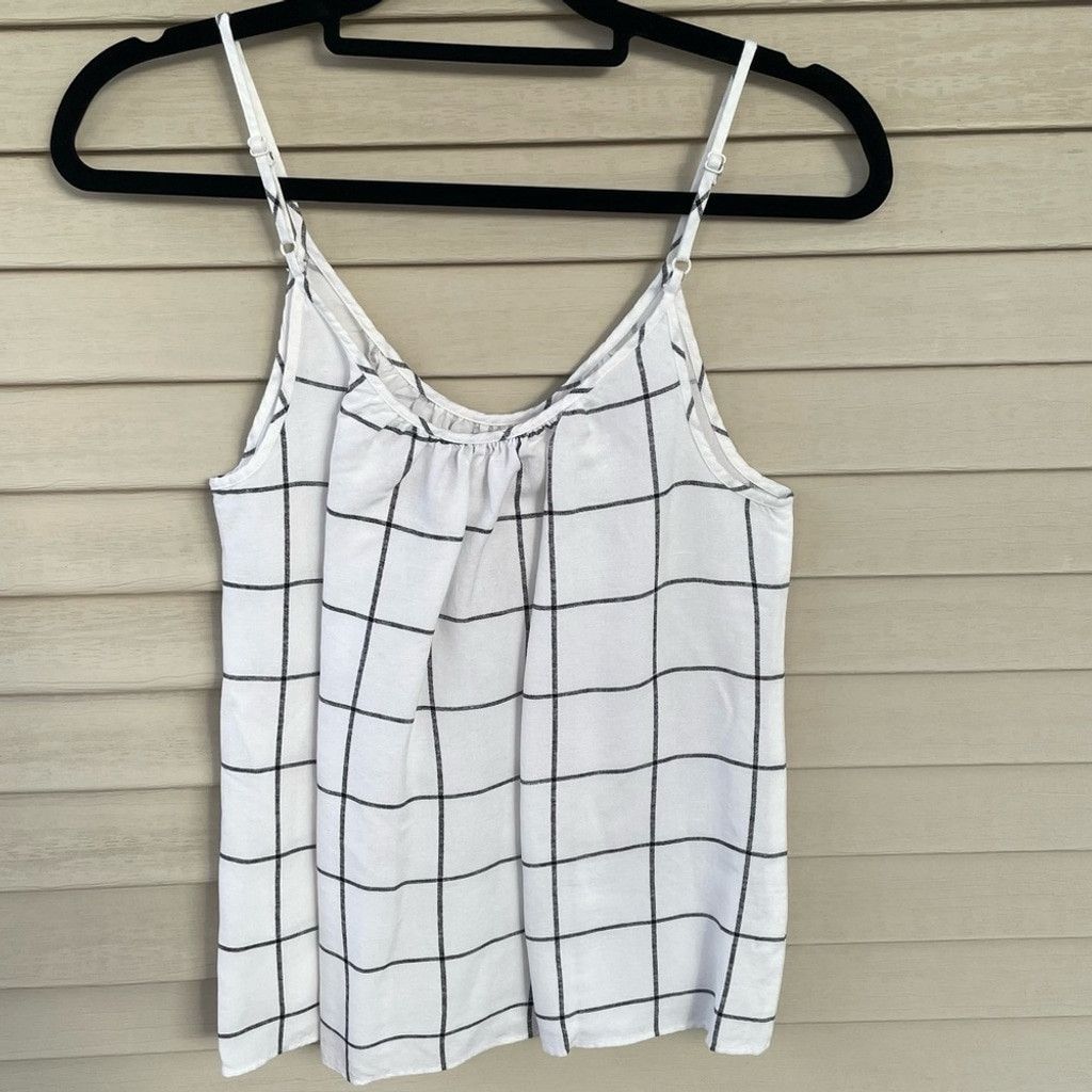 Loft Ann Taylor LOFT Pinstripe Print Tank Top Size MP Size M / US 6-8 / IT 42-44 - 2 Thumbnail