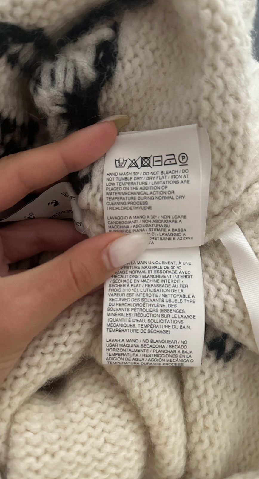 Off-White Off White Knit Sweater Size S / US 4 / IT 40 - 6 Thumbnail