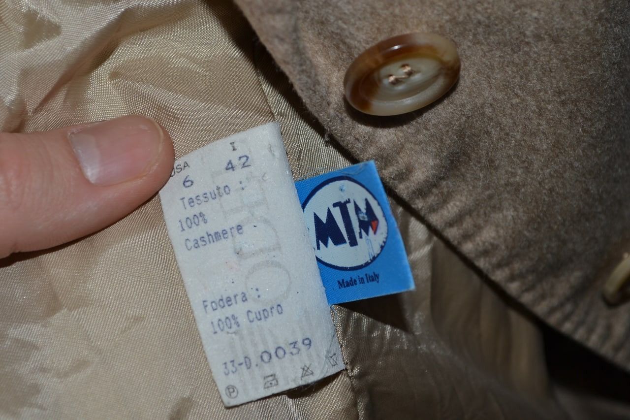 Colombo × Vintage COLOMBO BORGOSESIA BEIGE PURE CASHMERE STRAIGHT BLAZER Size XS / US 0-2 / IT 36-38 - 10 Thumbnail