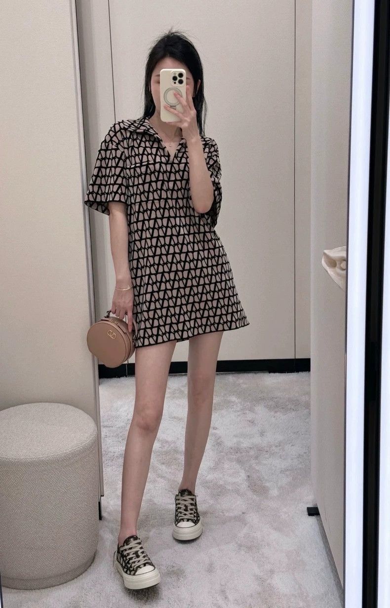 Valentino Valentino Full of logo towel skirt dress Size XS / US 0-2 / IT 36-38 - 1 Thumbnail