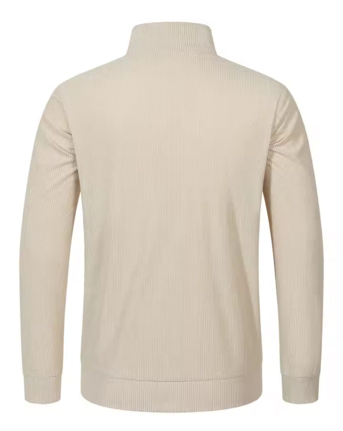 Other Trendy Corduroy Half Zipper Casual Sports Long Sleeved shirt Size US XL / EU 56 / 4 - 4 Thumbnail
