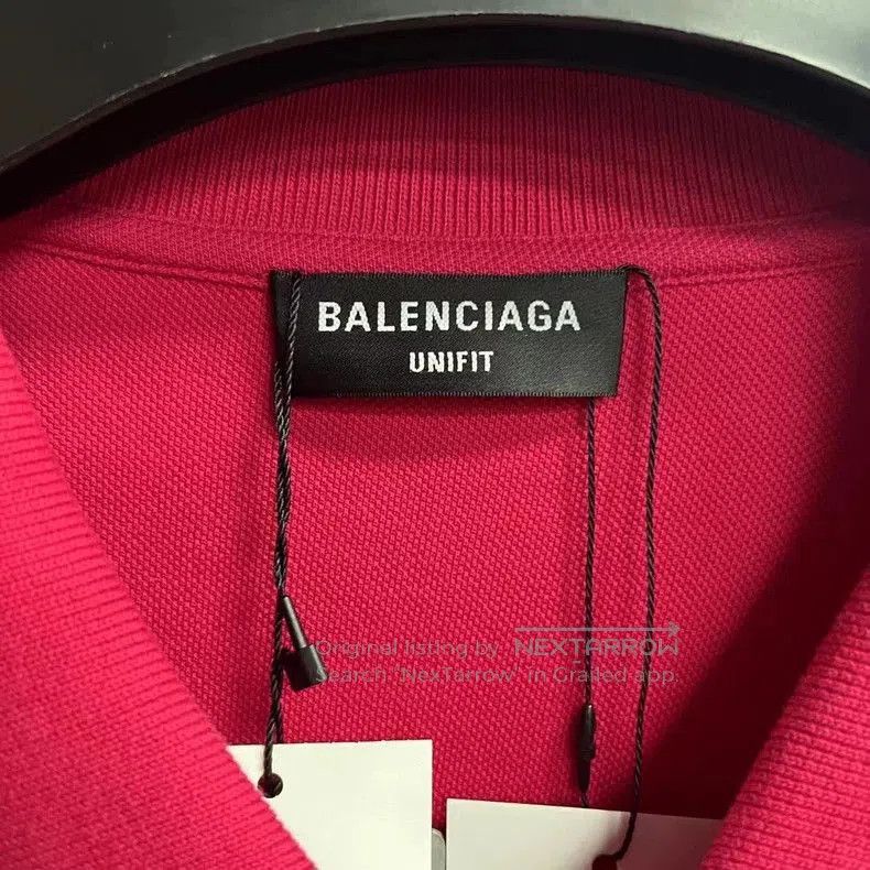 Balenciaga Balenciaga Red Orange Stripe Logo Polo. Size US S / EU 44-46 / 1 - 3 Thumbnail