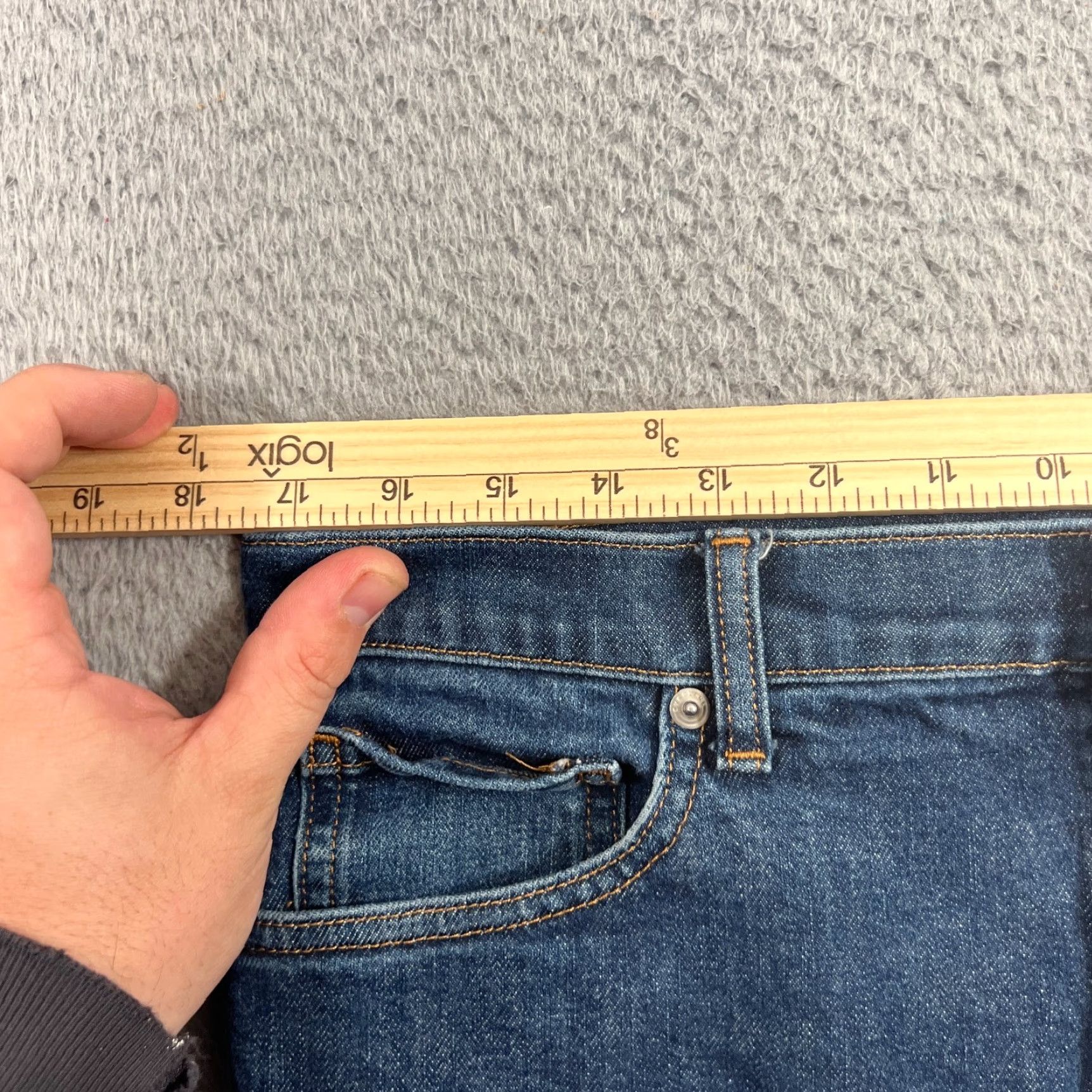 Everlane EVERLANE Jeans Slim Fit Straight Leg Men's 33x30 Blue Denim 90s Size US 33 - 5 Thumbnail