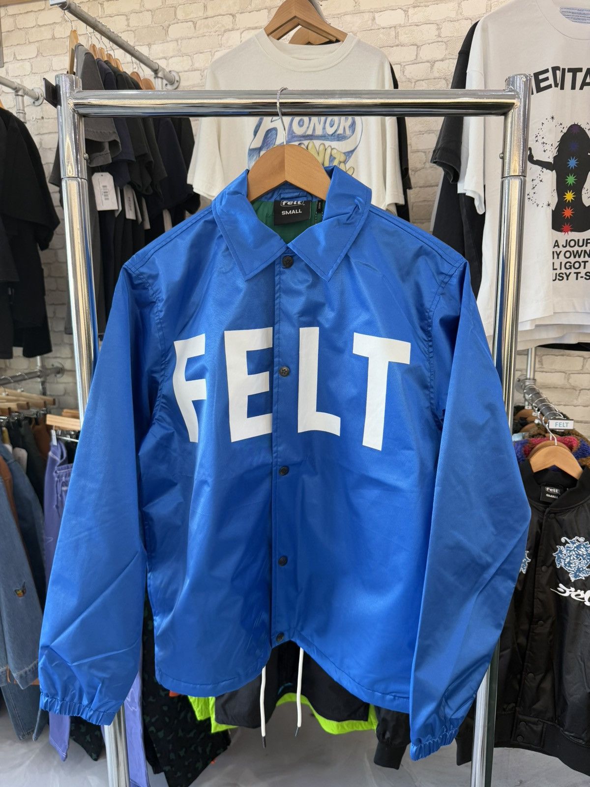 FELT FELT “Strike Out” Blue Coach Jacket Size US S / EU 44-46 / 1 - 1 Thumbnail