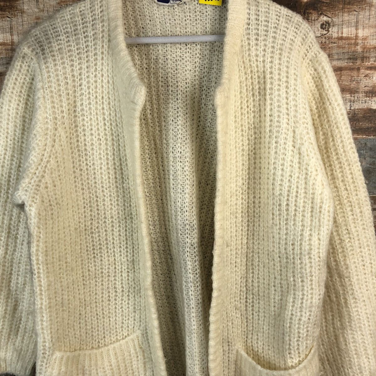 Homespun Knitwear × Japanese Brand PX White vintage Cardigan Knitwear #A2213 Size L / US 10 / IT 46 - 5 Thumbnail