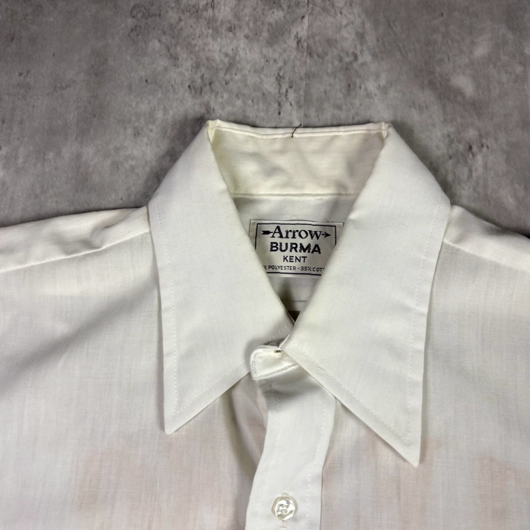 Vintage VINTAGE Zembo Ushers Shirt Button Up Chain Stitch White Size Large 1990s Size US L / EU 52-54 / 3 - 5 Thumbnail