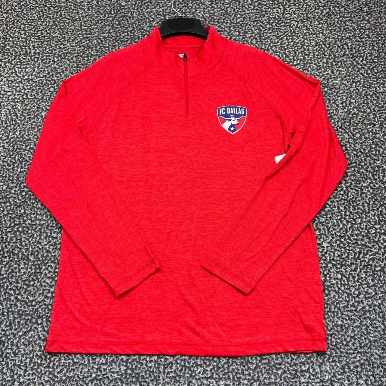 Other FC Dallas Shirt Men Red Fanatics Long Sleeve 1/4 Zip L Size US L / EU 52-54 / 3 - 1 Thumbnail