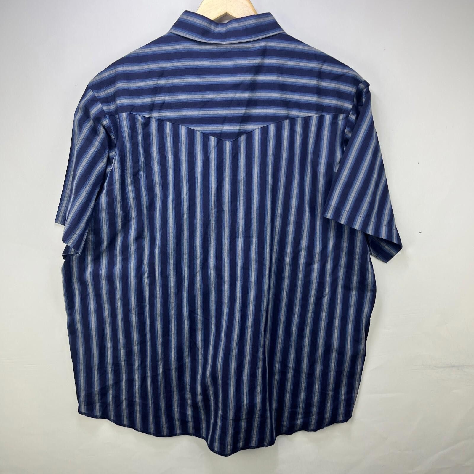 Wrangler Vintage 90s Wrangler Pearl Snap Button-Up Shirt 1X Size US XL / EU 56 / 4 - 8 Thumbnail
