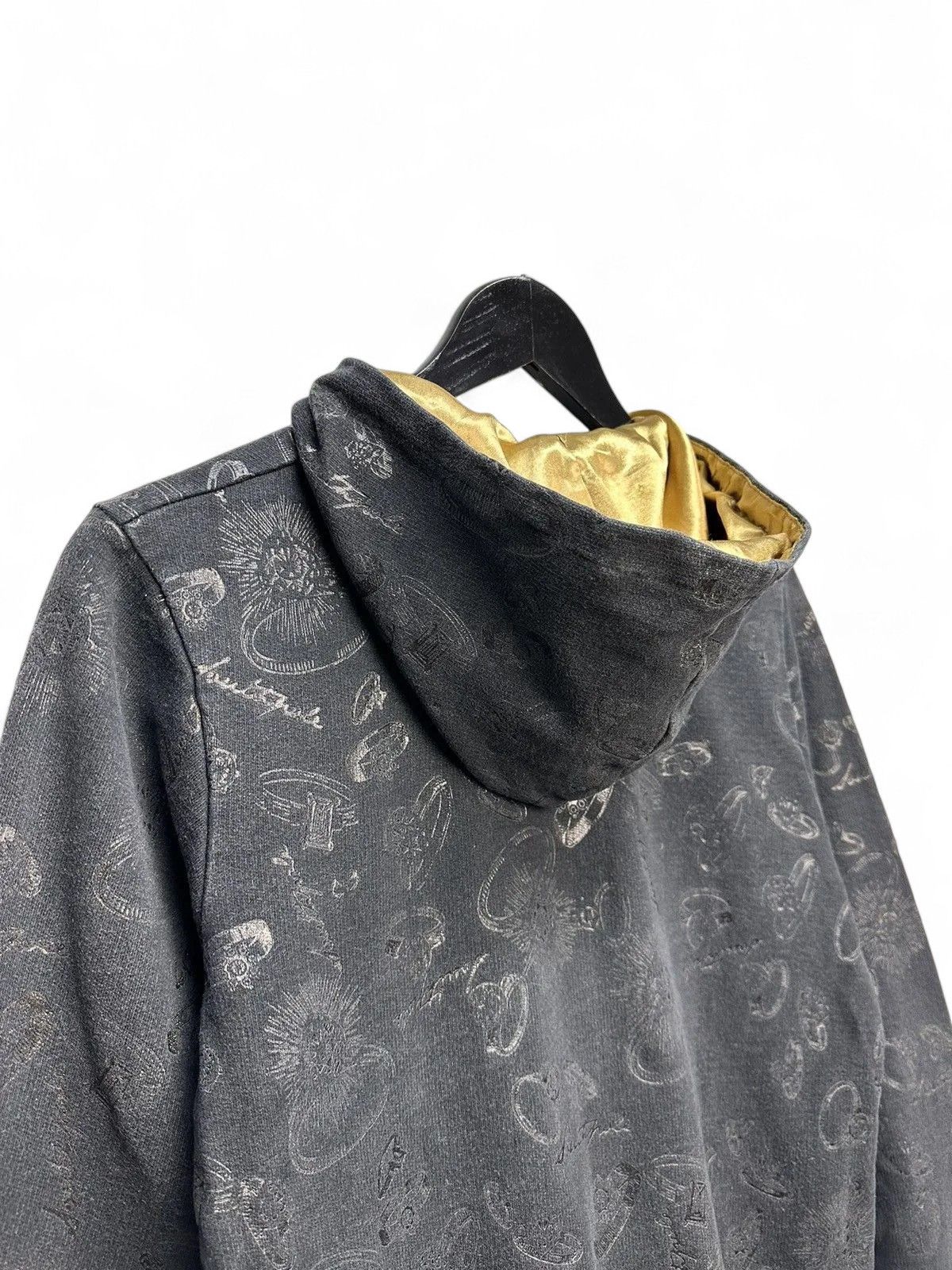 Japanese Brand Dolce&Gabbana BlackOversized Hoodie Vintage Streetwear Style Size M / US 6-8 / IT 42-44 - 13 Thumbnail