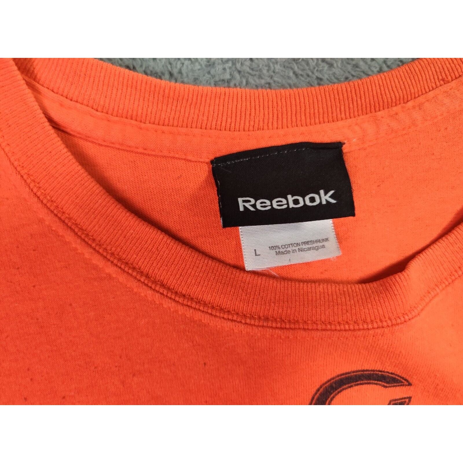 Reebok Chicago Bears Shirt Adult Mens Large Orange Windy City Size US L / EU 52-54 / 3 - 3 Thumbnail