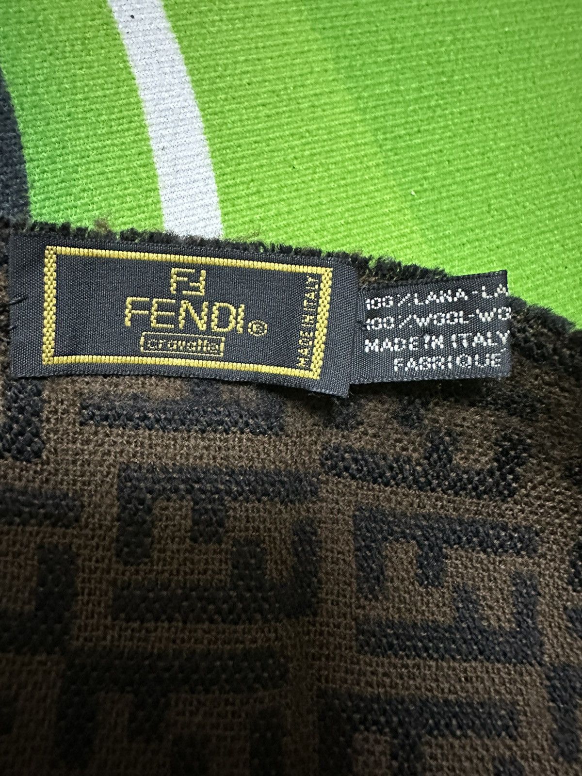 Fendi Fendi monogram wool scarf Size ONE SIZE - 4 Thumbnail