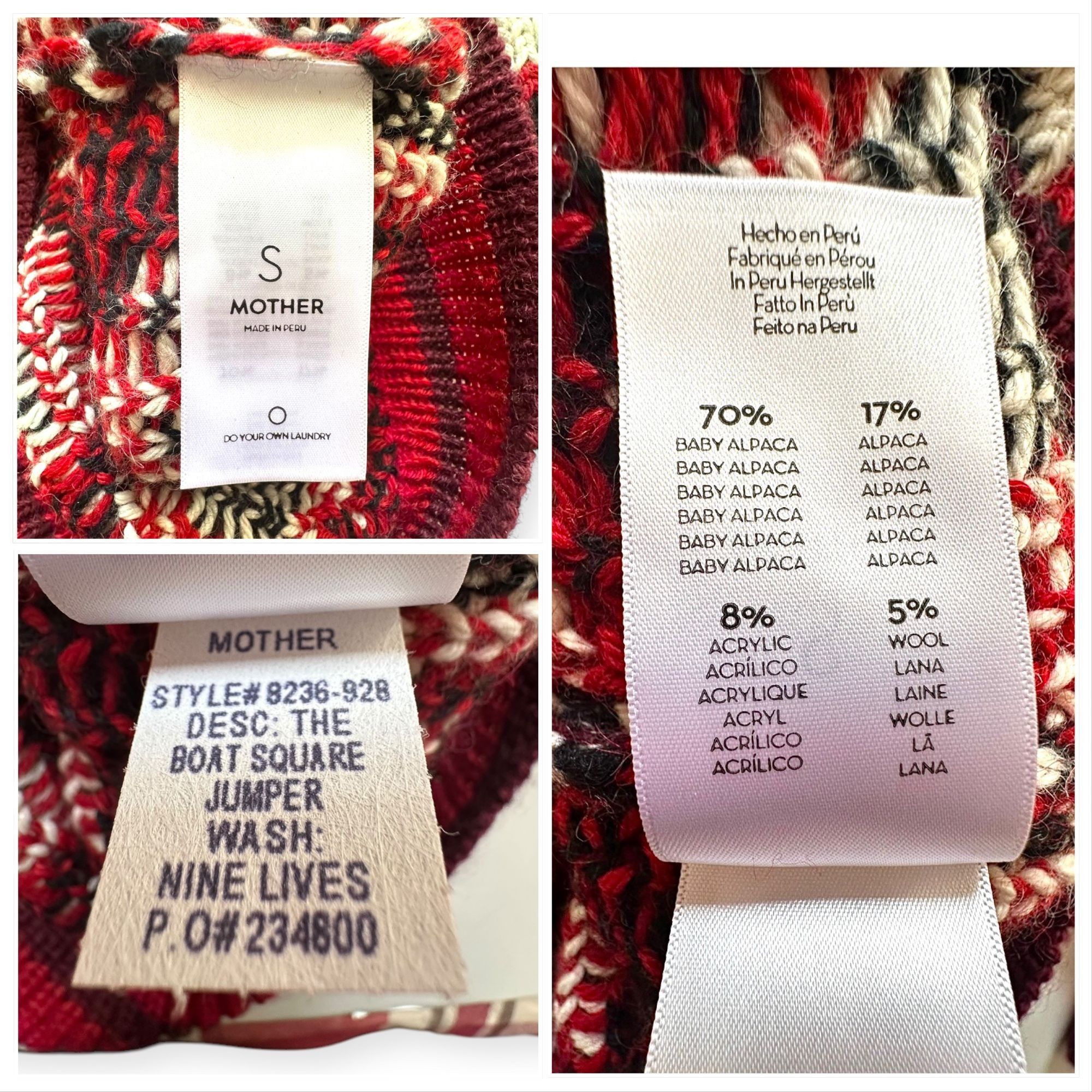 MOTHER MOTHER The Boat Square Jumper, Size S, New with tag Size S / US 4 / IT 40 - 5 Thumbnail