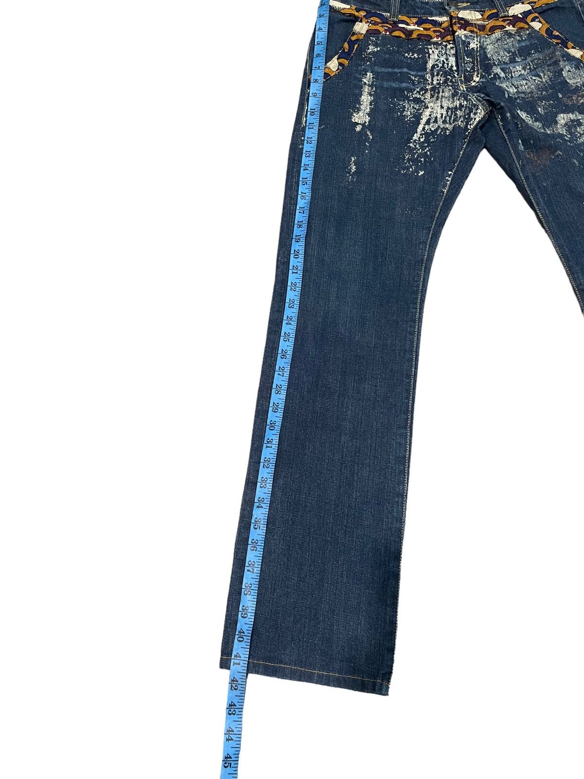 Japanese Brand × Vintage Vintage Gemstone Style Sukajan Koi Fish Denim Jeans Size US 32 / EU 48 - 23 Thumbnail