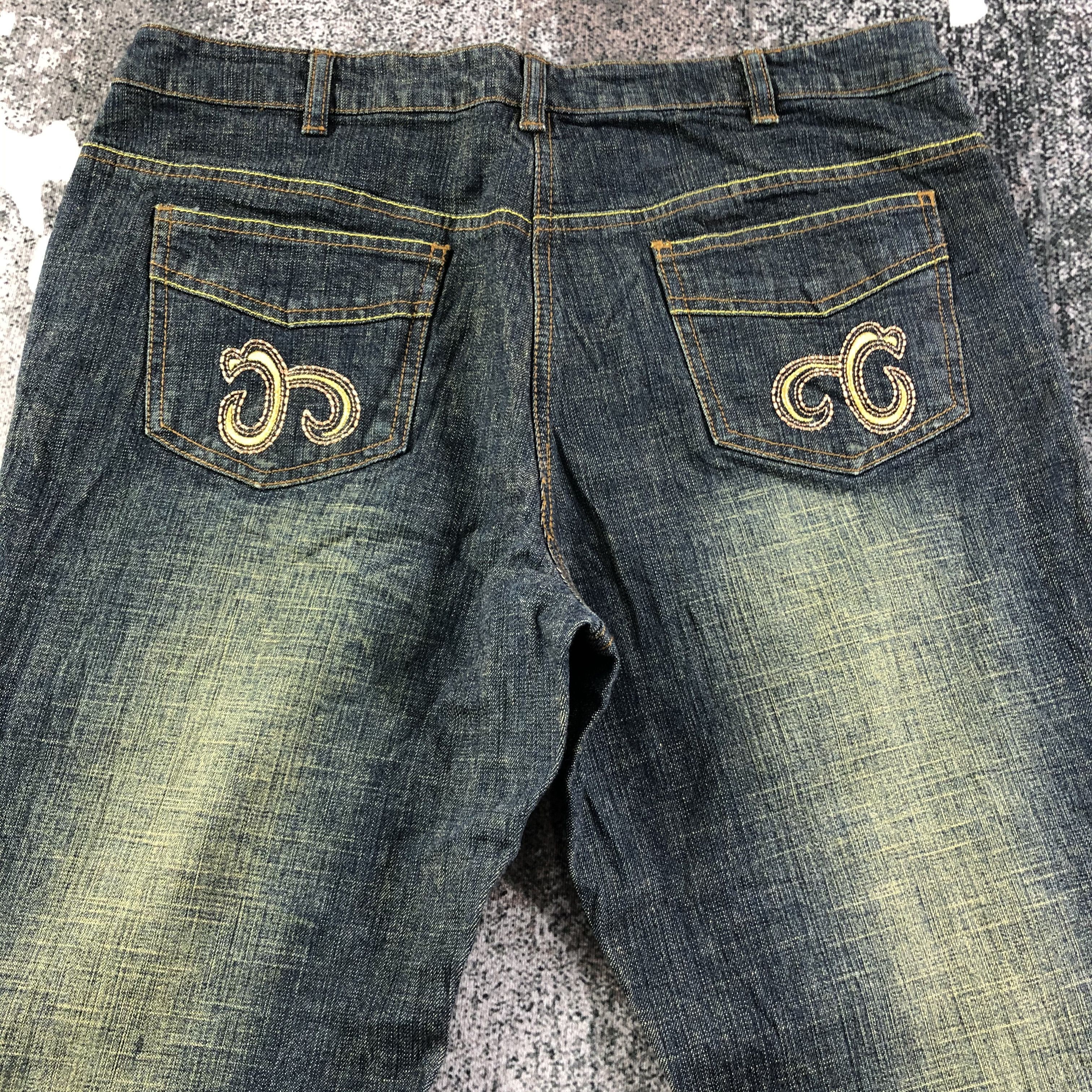 Vintage Vintage Japanese Jeans Blue Flare Denim KJ1779 Size 31" - 4 Thumbnail