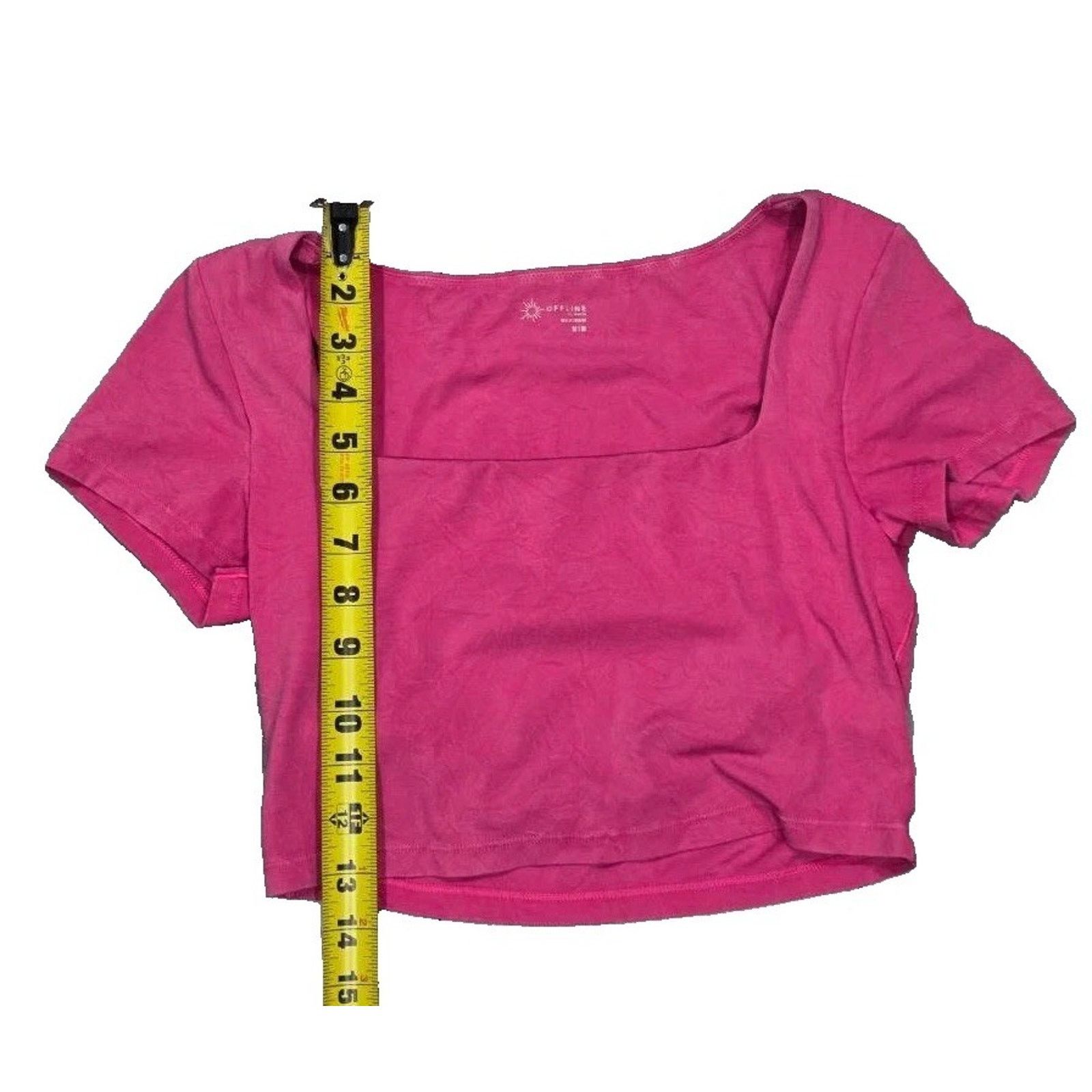 & Other Stories Offline SQUARENECK Y2K Top FUSCHIA Medium A003196 Size L / US 10 / IT 46 - 3 Thumbnail
