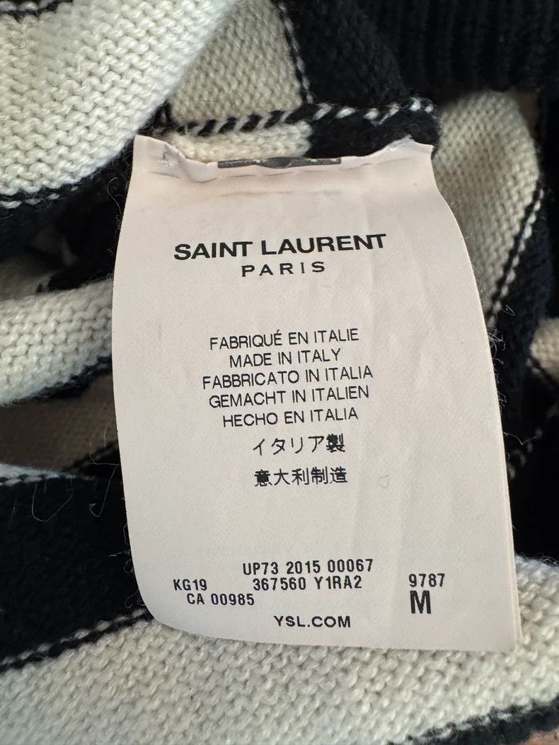 Saint Laurent Paris Saint Laurent Striped Cashmere Sweater M-2505 Size US M / EU 48-50 / 2 - 3 Thumbnail