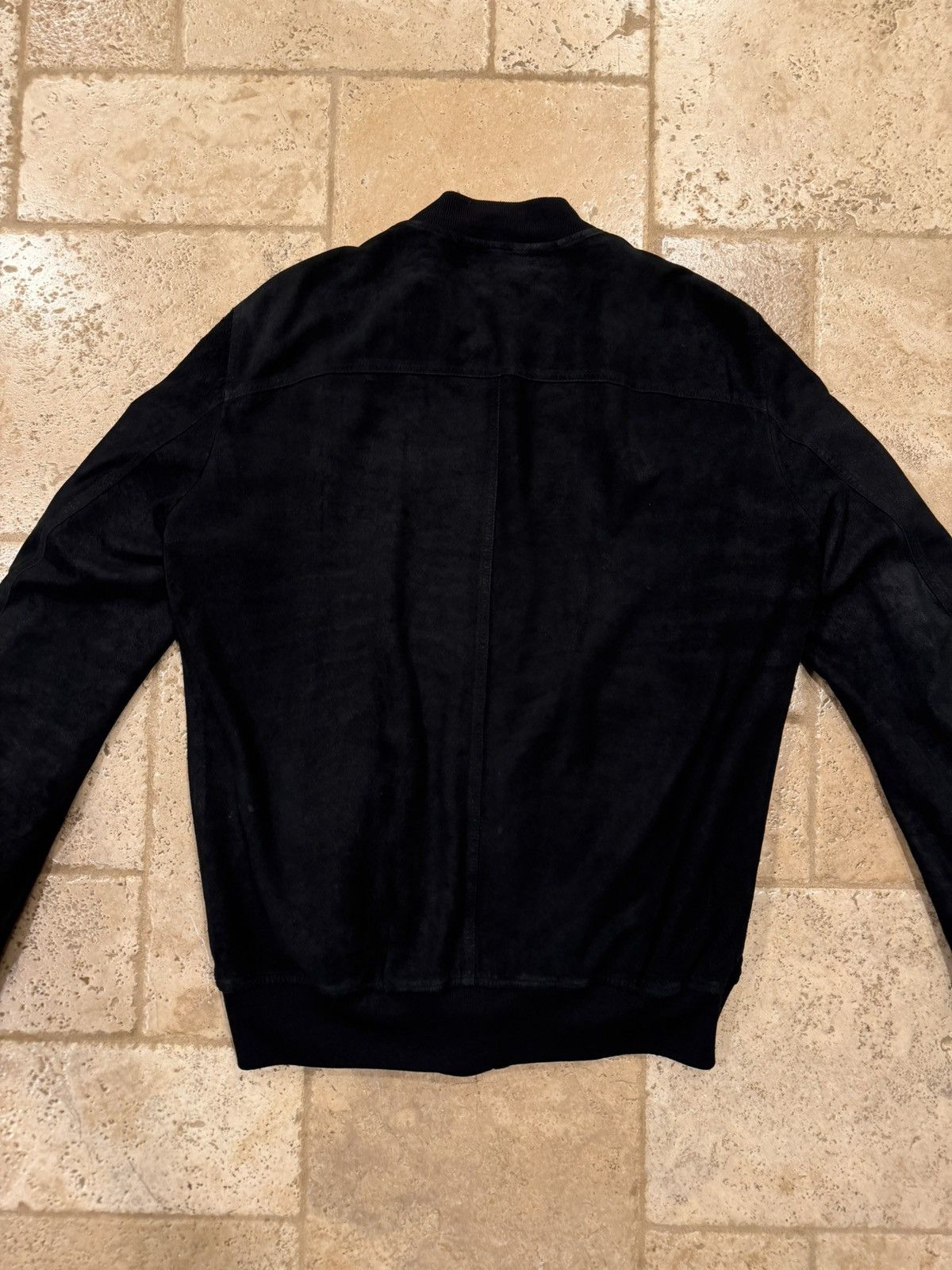 Rick Owens Rick Owens Flight Blistered Lamb Leather Black Bomber Jacket Size US XL / EU 56 / 4 - 7 Thumbnail