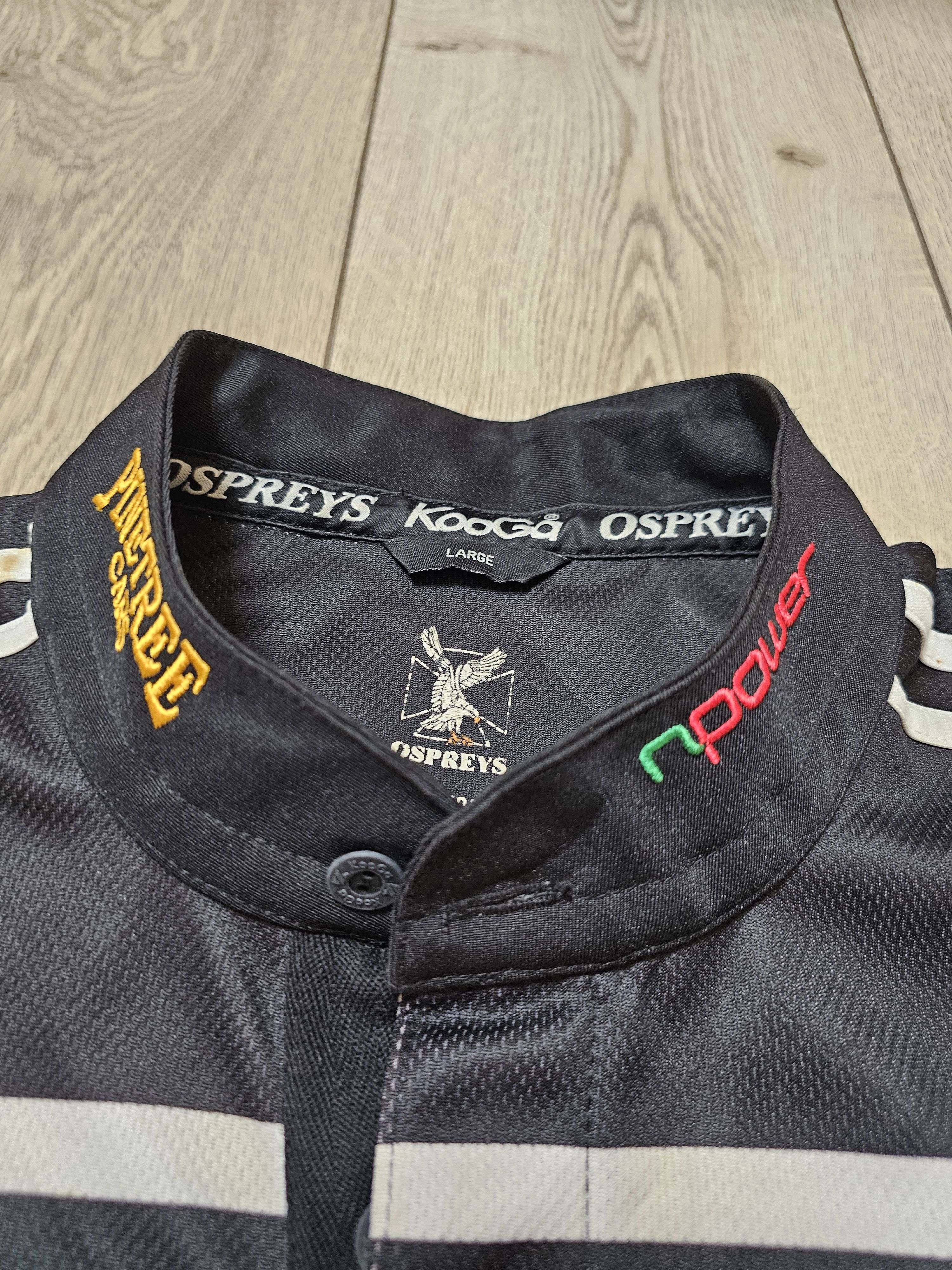 Vintage OSPREYS RUGBY VINTAGE JERSEY WALES RUGBY JERSEY RUGBY SHIRT Size US L / EU 52-54 / 3 - 5 Thumbnail