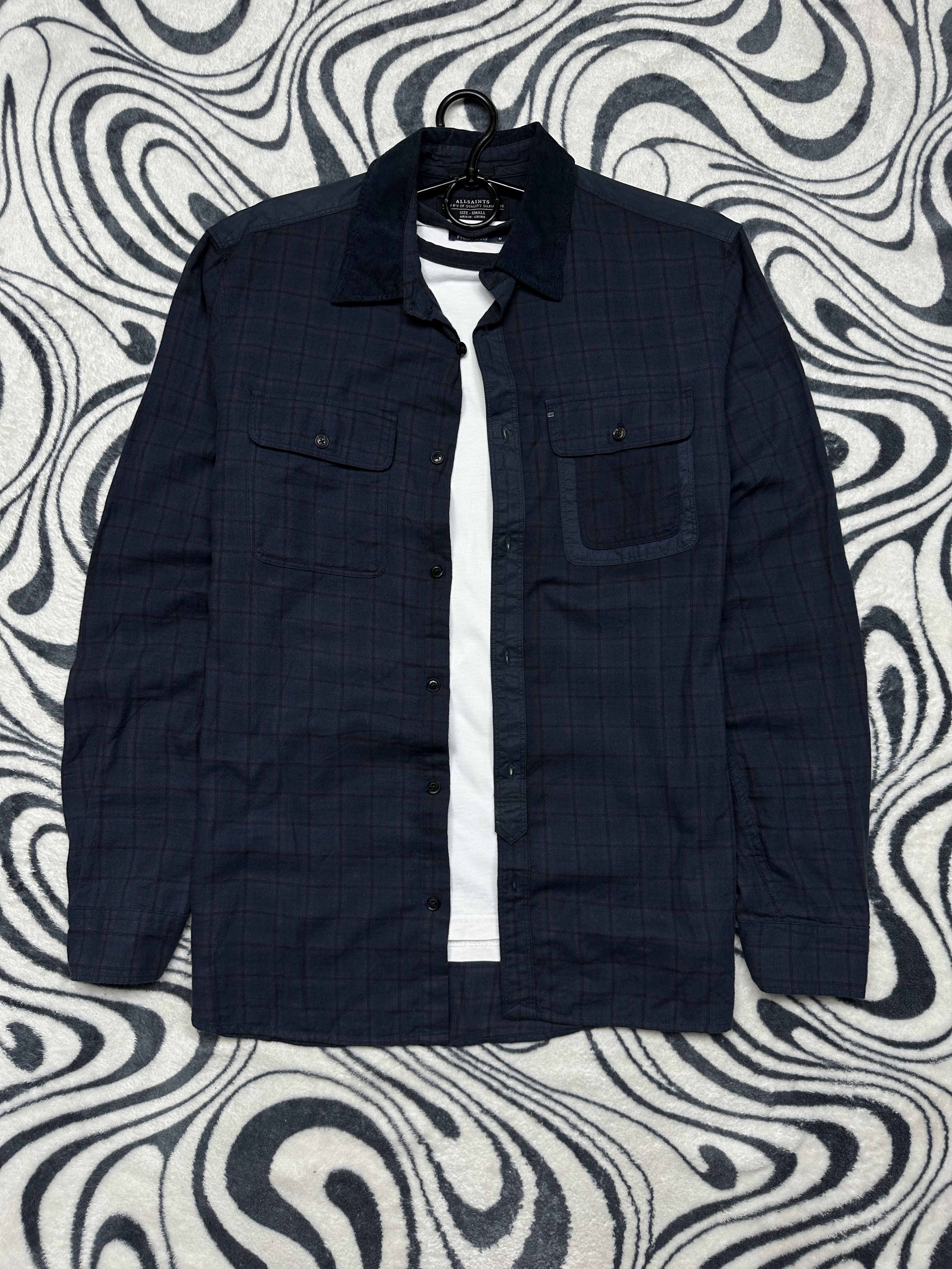 Allsaints Allsaints Mens Moorland Flannel Plaid Shirt Size US S / EU 44-46 / 1 - 1 Thumbnail