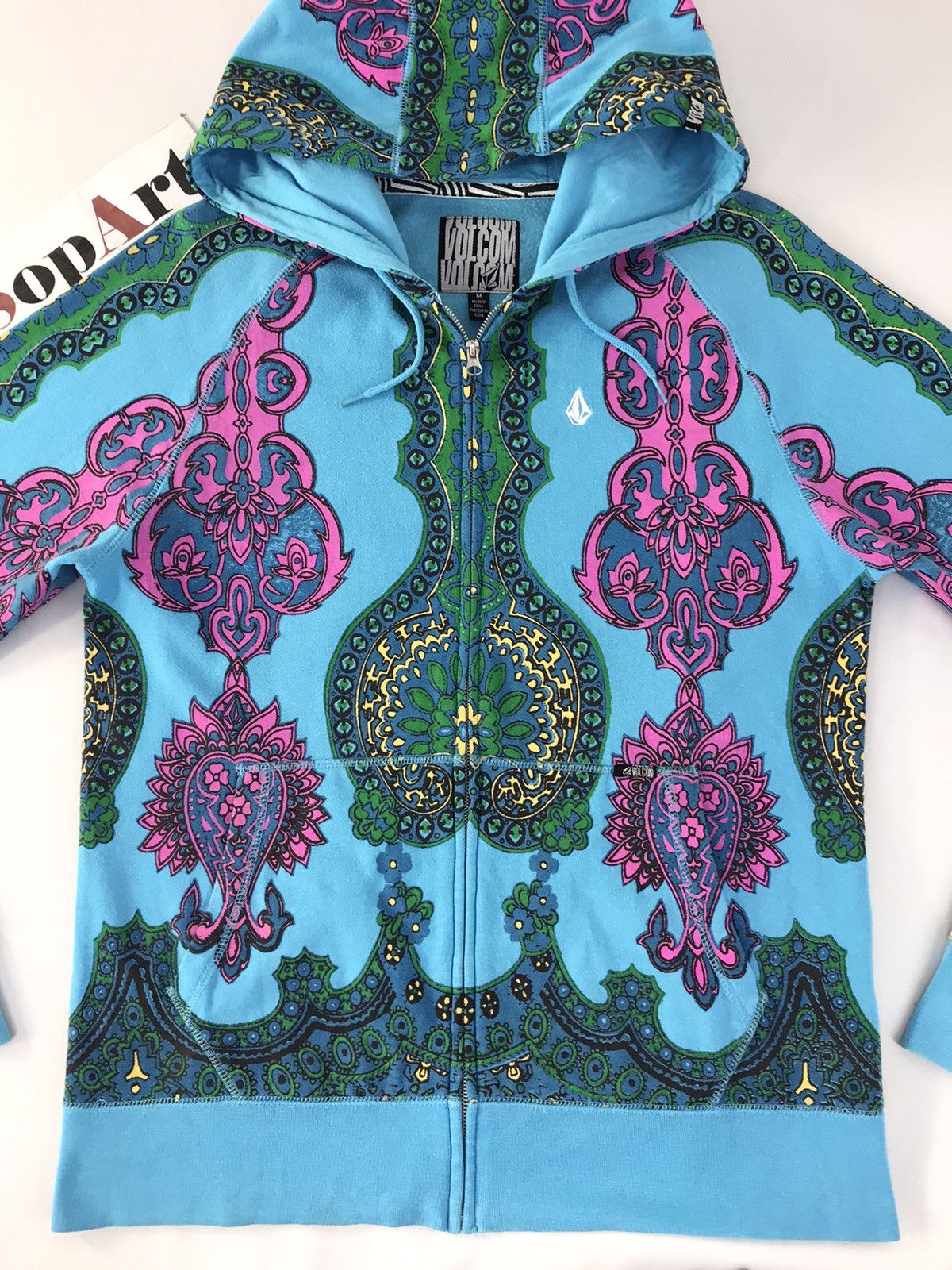 Vintage × Volcom Vintage Sweater Volcom Overprint Art Zipper Hoodie Style Size US M / EU 48-50 / 2 - 3 Thumbnail