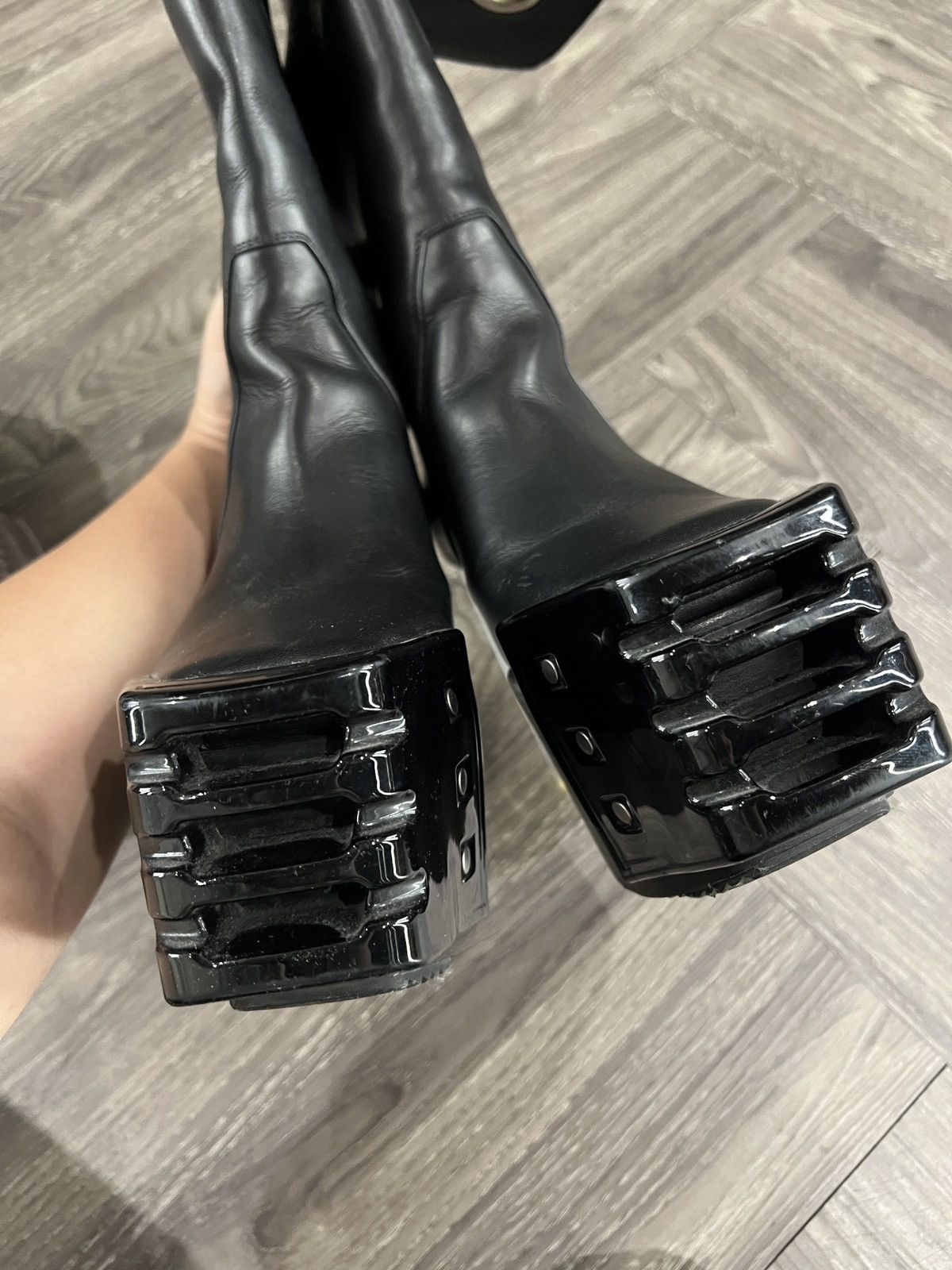 Rick Owens SAMPLE SS20 Rick Owens Tecuatl Kowboy Runway Kiss Boots Size US 8.5 / EU 41-42 - 4 Thumbnail