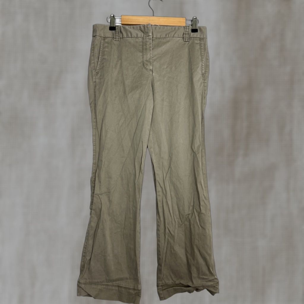 J.Crew J.CREW Women City Fit Stretch Beige Chinos Pants 32x30 Size 6 Regular Cotton Stretch Women Mens Girls Size 28" / US 6 / IT 42 - 1 Thumbnail