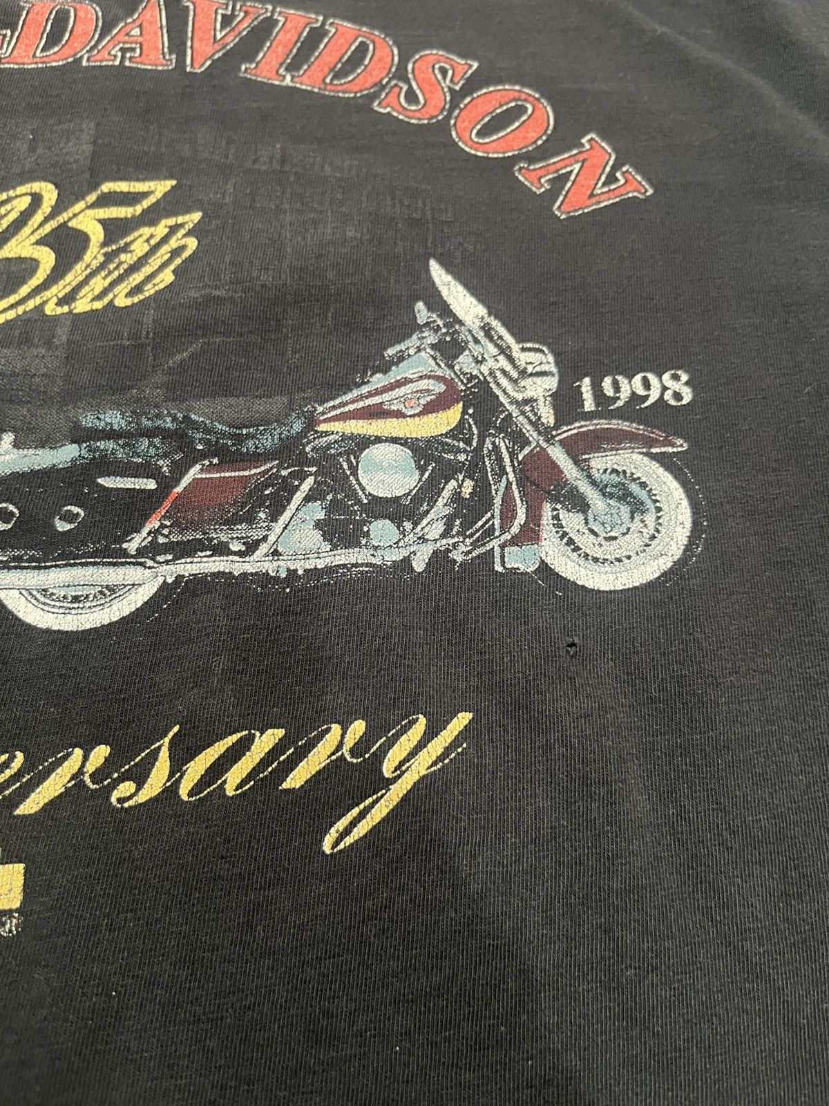 Harley Davidson Vintage 1998 Harley Davidson Aruba Tee Shirt Black Large 90s Size US L / EU 52-54 / 3 - 5 Thumbnail
