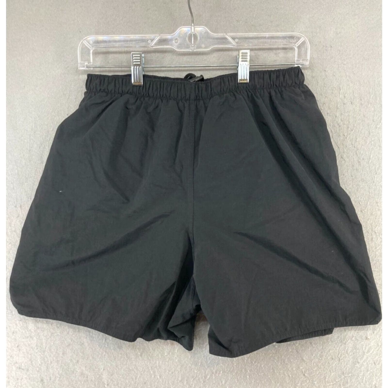 Vintage US Army Military Shorts L Mens Large Black Nylon Athletic Lined Relaxed - Army Modern Style, 4 Inseam, Drawstring, Solid Pattern Size US 33 - 6 Thumbnail